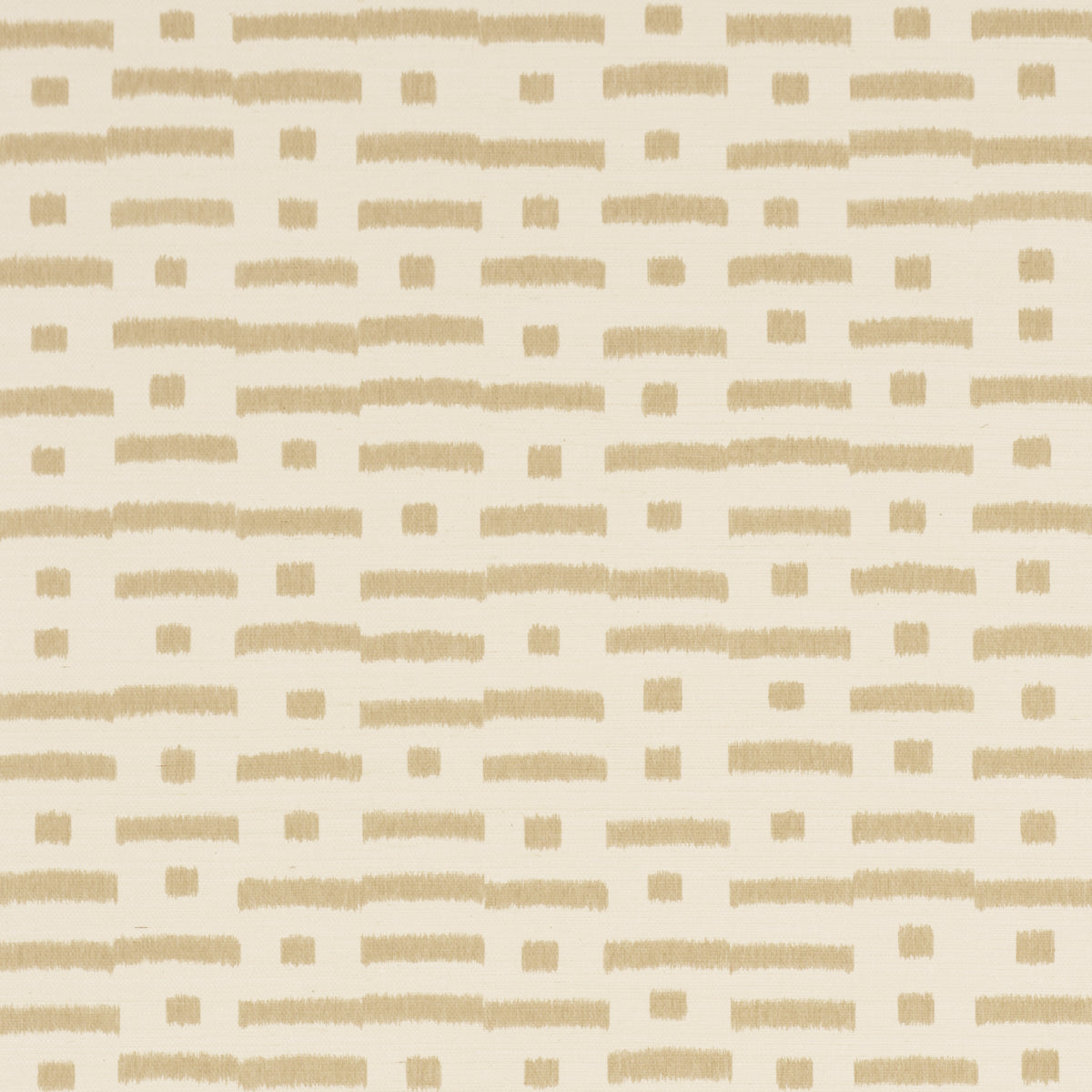 Abstract Ikat Sisal Wallpaper in beige color - pattern number 5017591 - by Schumacher in the Perennial Favorites collection