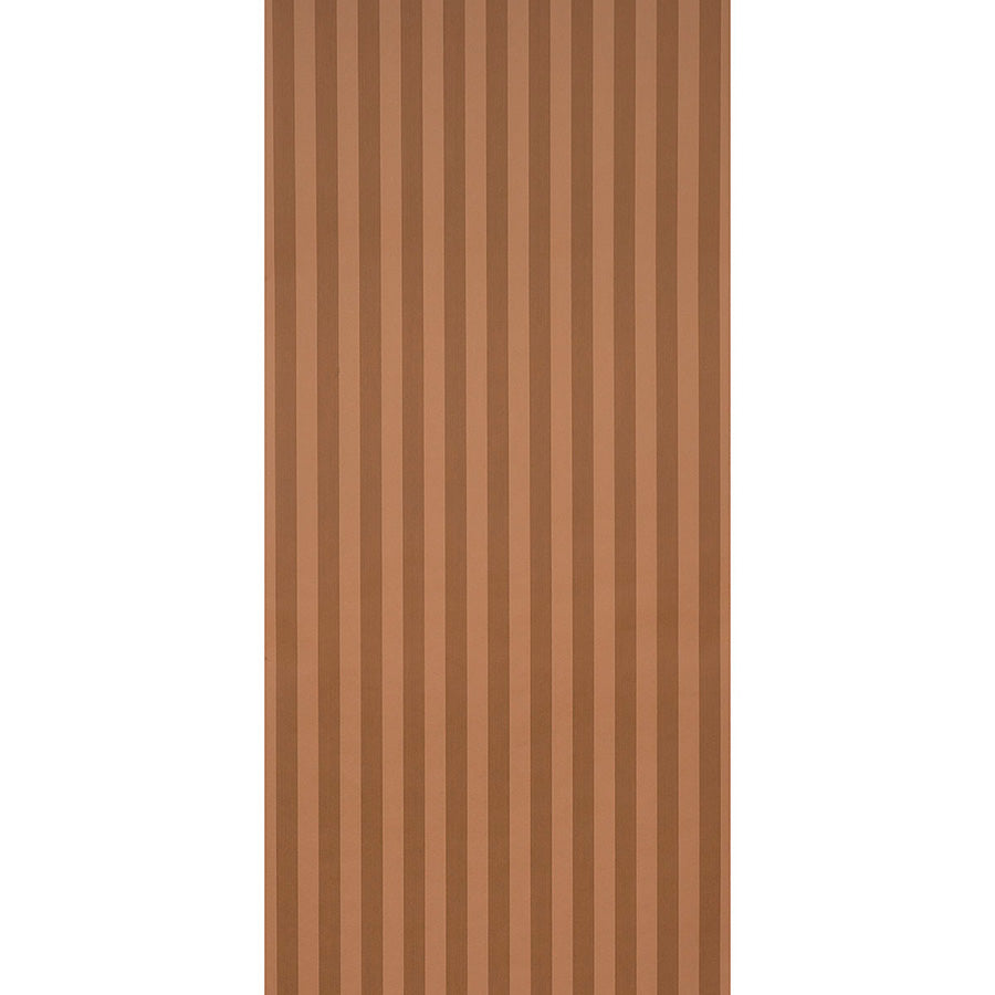 Edwin Stripe Medium Wallpaper in terracotta color - pattern number 5017641 - by Schumacher in the Atelier Paris collection
