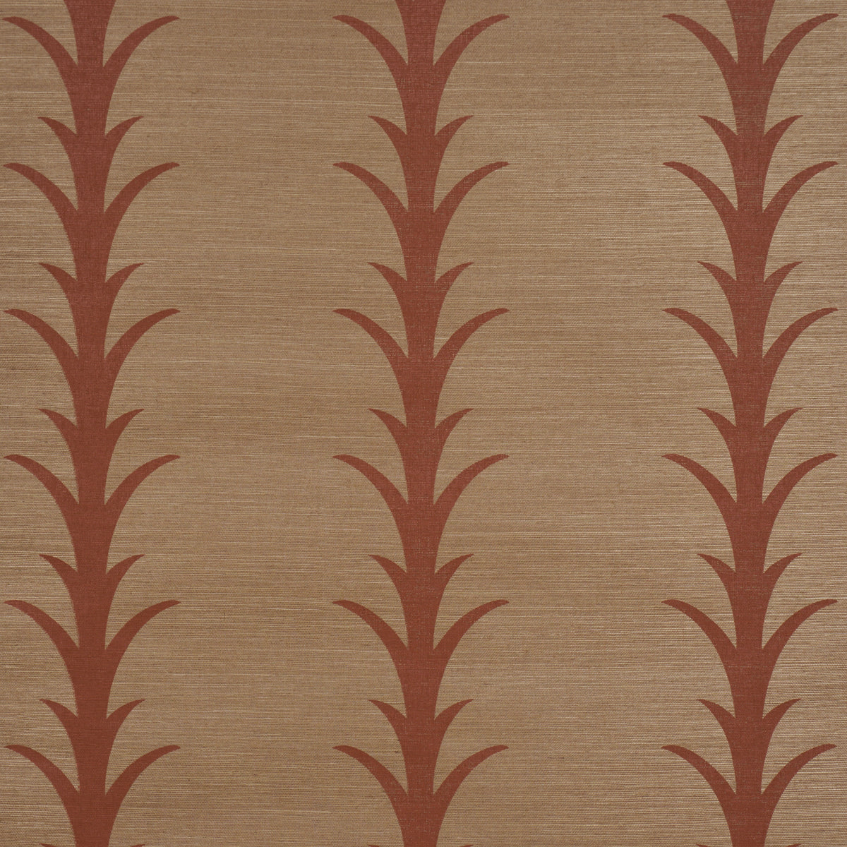 Acanthus Stripe Sisal Wallpaper in mocha color - pattern number 5017651 - by Schumacher in the Atelier Paris collection