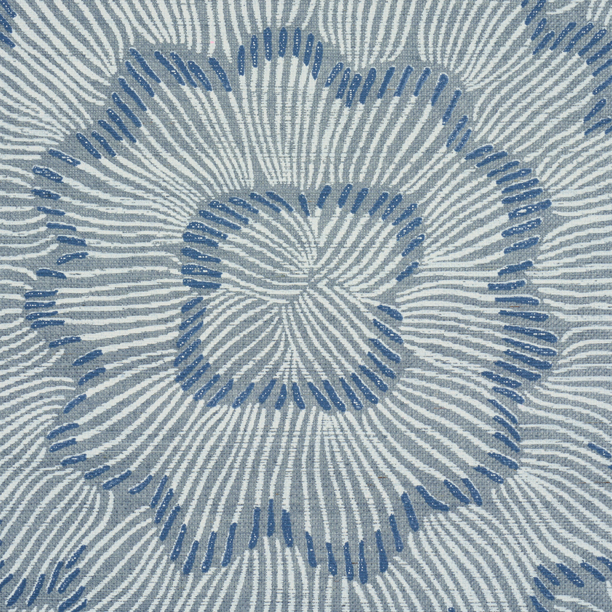 Feather Bloom Sisal Wallpaper in cornflower color - pattern number 5017711 - by Schumacher in the Perennial Favorites collection