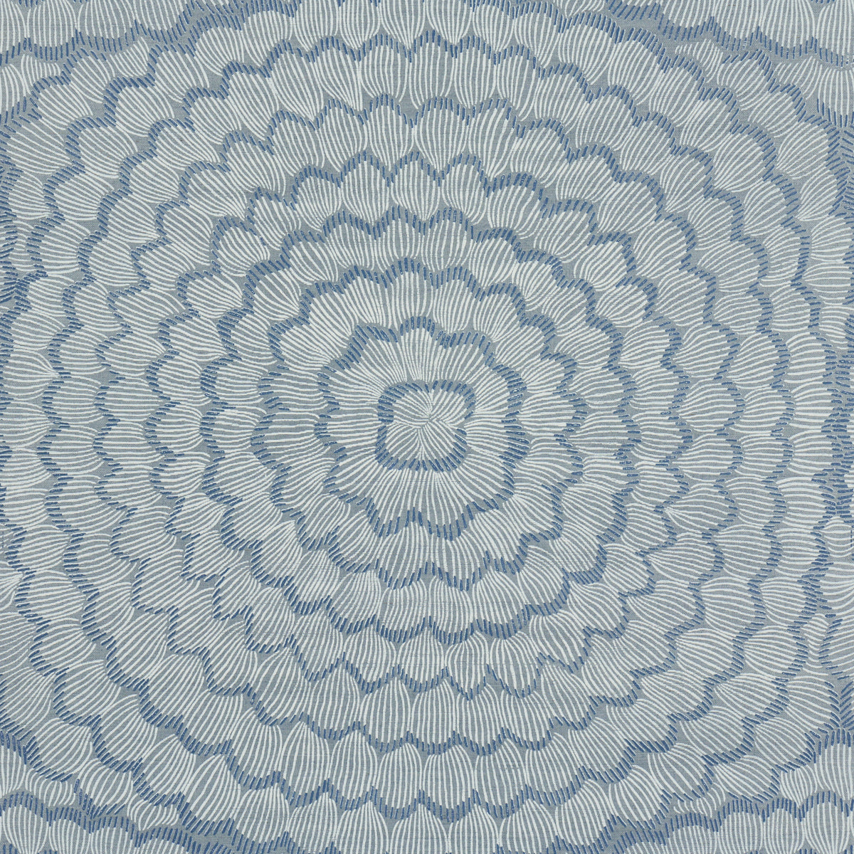 Feather Bloom Sisal Wallpaper in cornflower color - pattern number 5017711 - by Schumacher in the Perennial Favorites collection