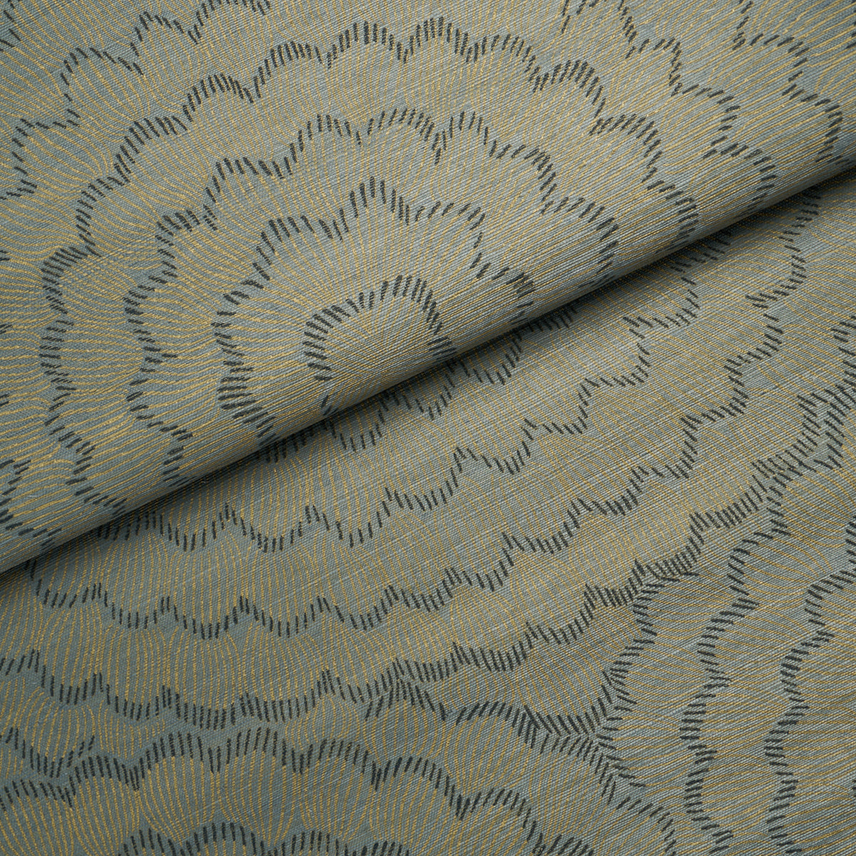 Feather Bloom Sisal Wallpaper in nile color - pattern number 5017712 - by Schumacher in the Perennial Favorites collection