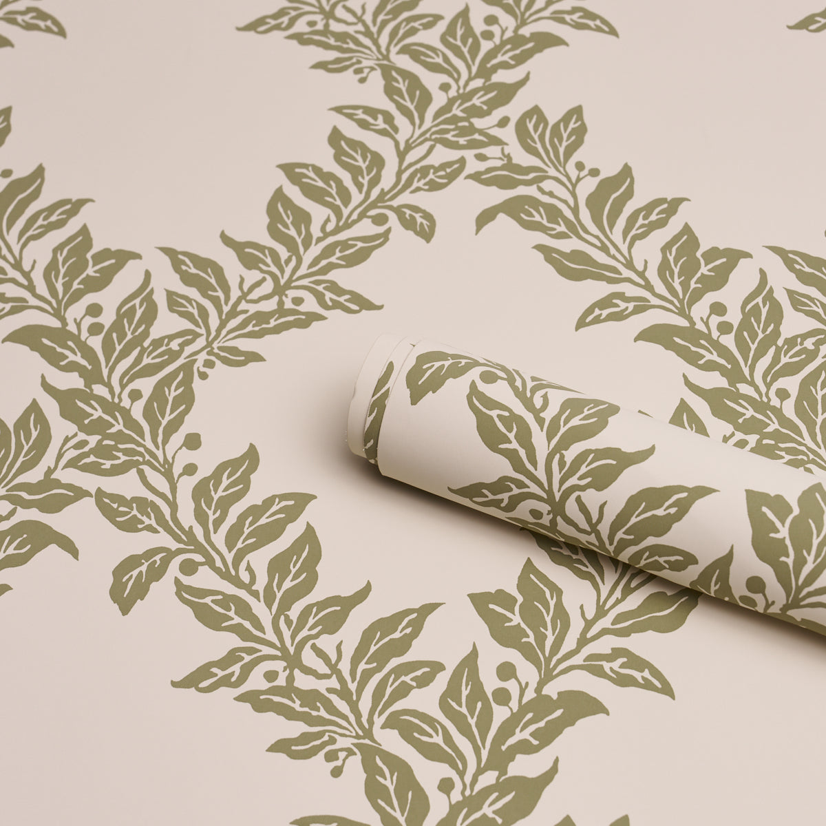 Tyninghame Trellis Wallpaper in sage color - pattern number 5017750 - by Schumacher in the A Country Life collection