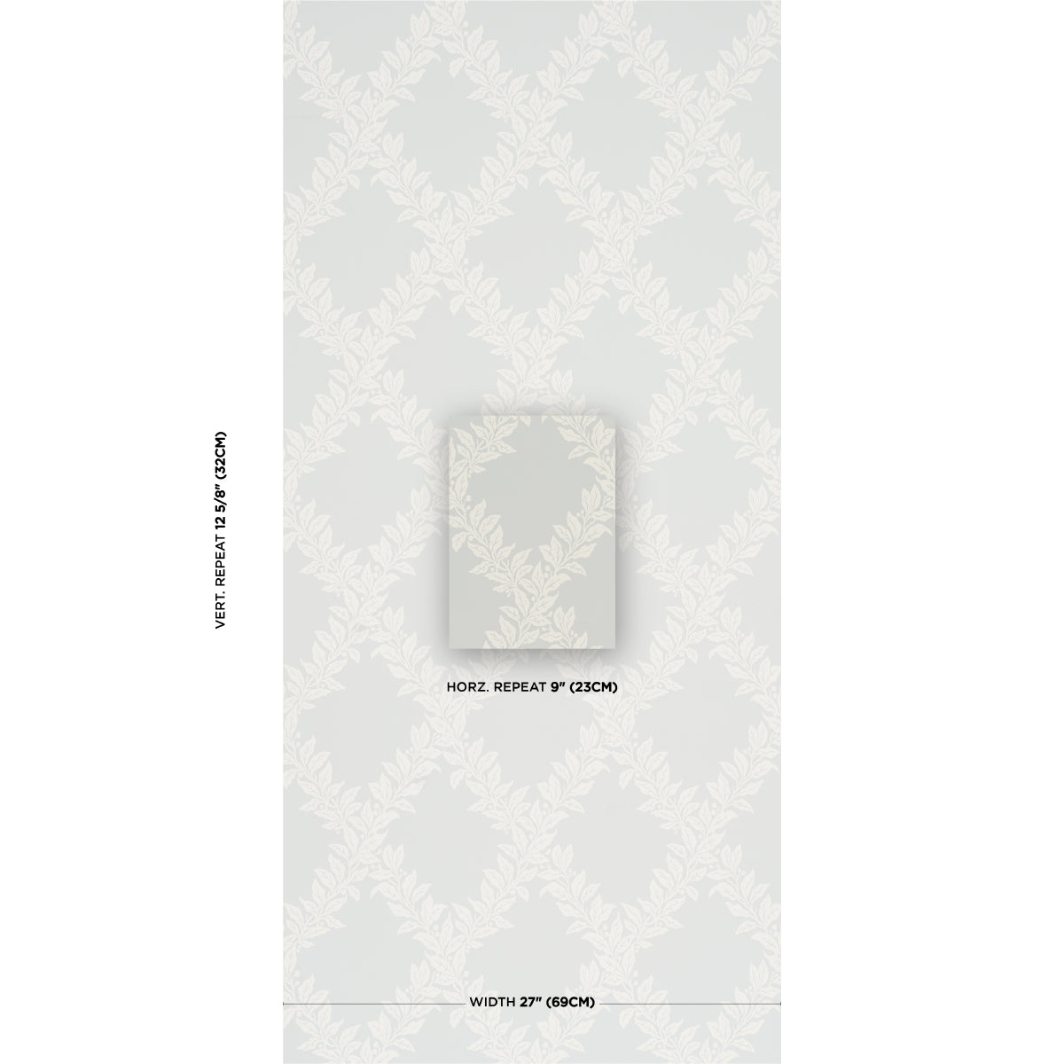 Tyninghame Trellis Wallpaper in sky color - pattern number 5017752 - by Schumacher in the A Country Life collection