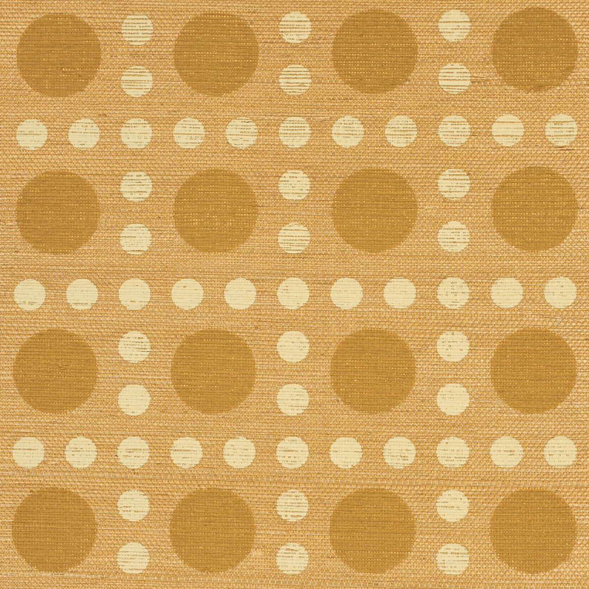 Puntini Sisal Wallpaper in tanlines color - pattern number 5017870 - by Schumacher in the Backdrop I collection