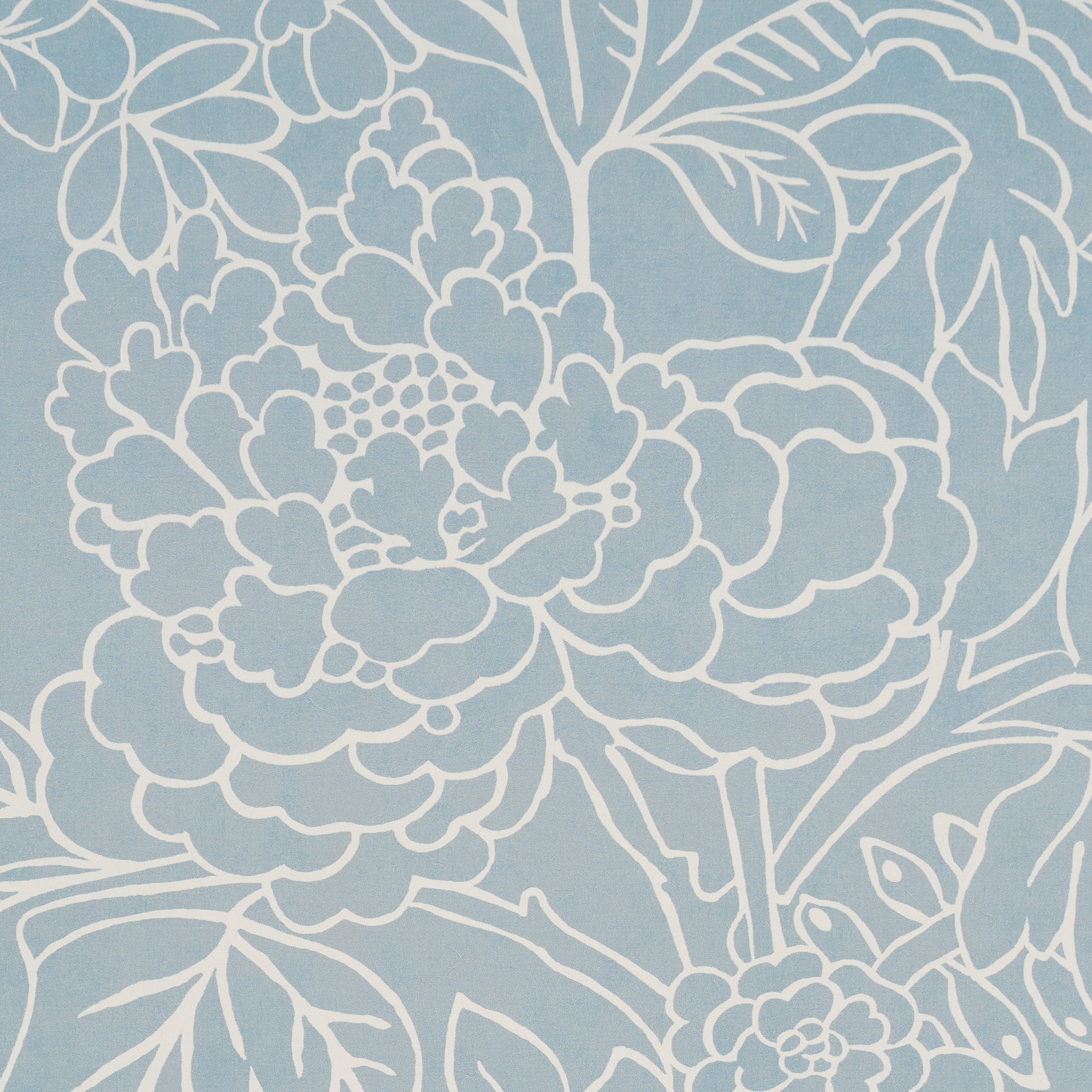 Chiang Mai Dragon Silhouette Wallpaper in ciel de provence color - pattern number 5017920 - by Schumacher in the Atelier Paris collection