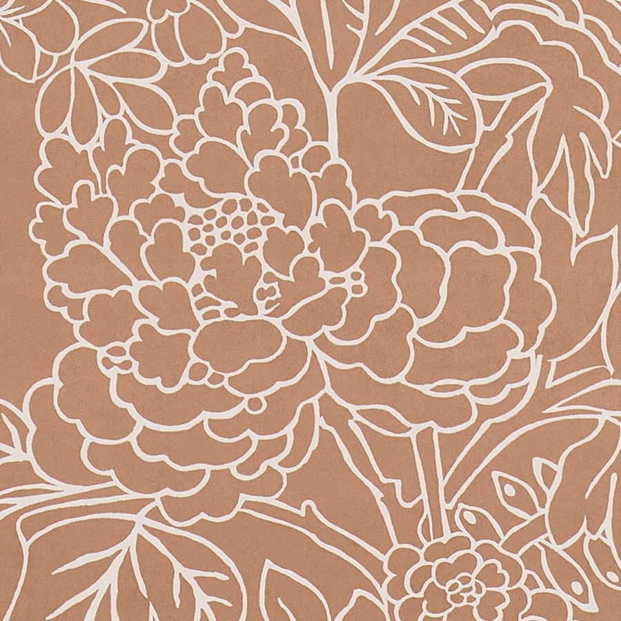 Chiang Mai Dragon Silhouette Wallpaper in mediterranean spice color - pattern number 5017921 - by Schumacher in the Atelier Paris collection