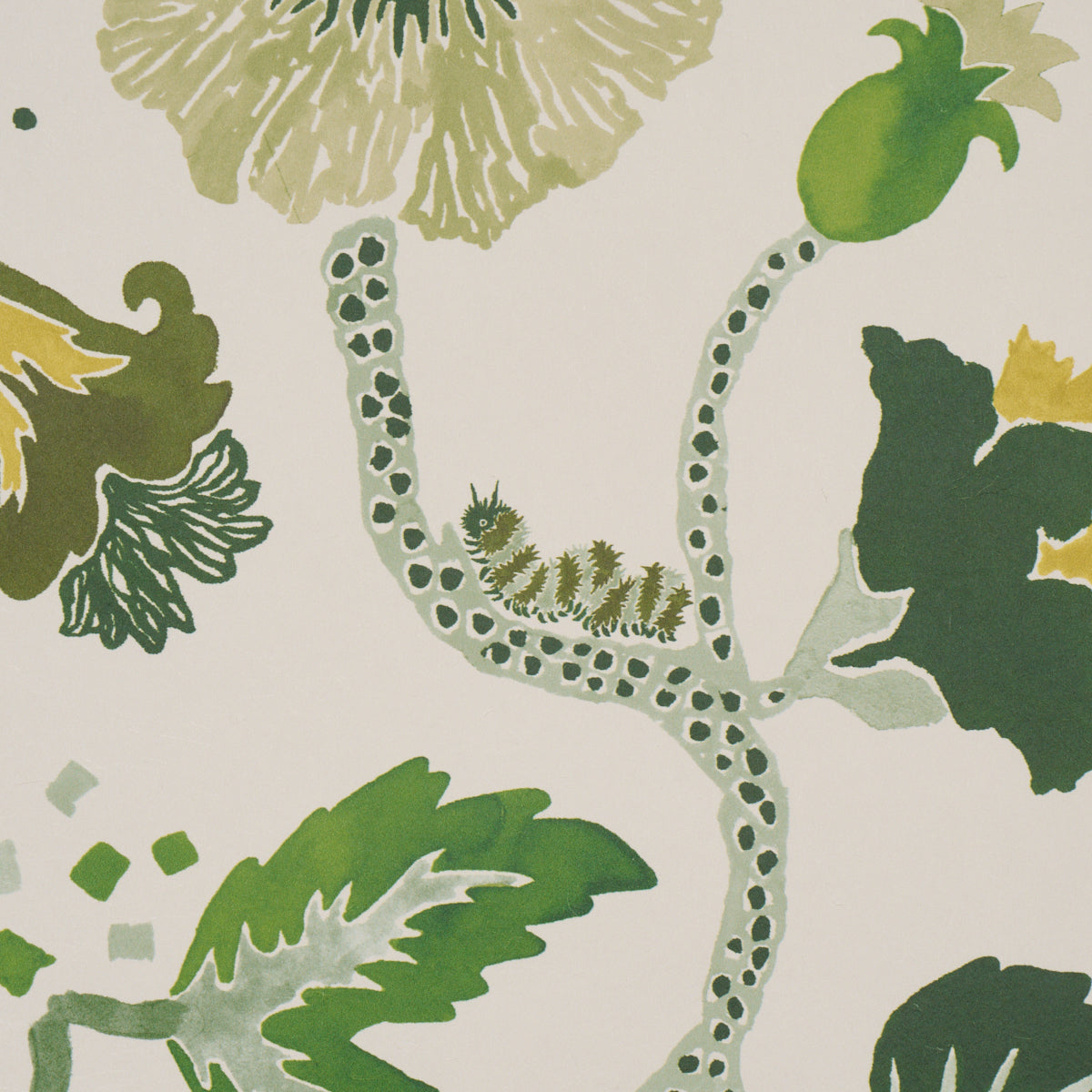 Gloriette Wallpaper in Green color - pattern number 5018061 - by Schumacher in the Happy Menocal collection