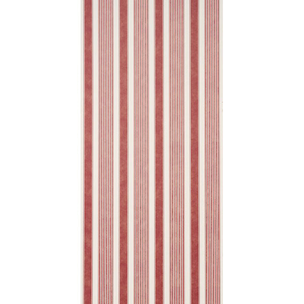 Summerville Stripe Wallpaper in currant color - pattern number 5018140 - by Schumacher in the Stripe Wallcovering Collection collection