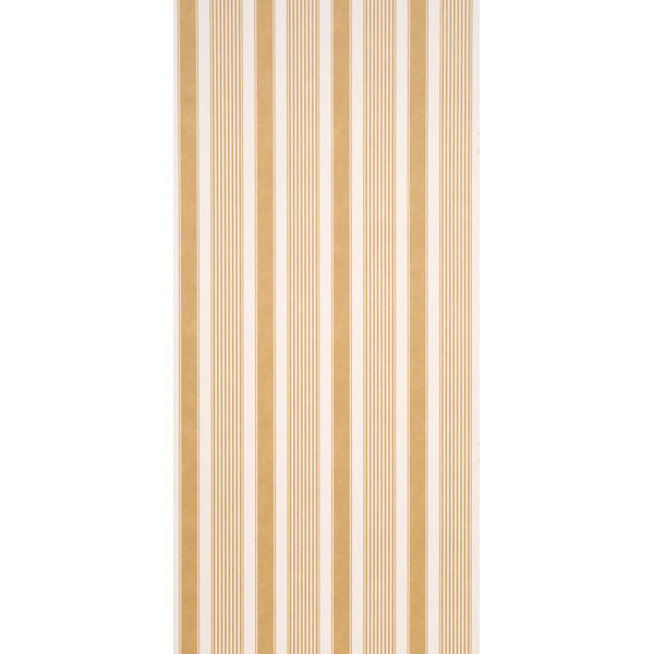 Summerville Stripe Wallpaper in ochre color - pattern number 5018143 - by Schumacher in the Stripe Wallcovering Collection collection