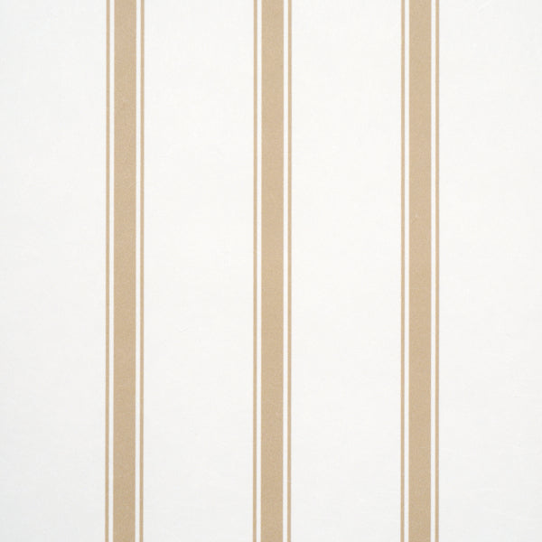 Westerly Stripe Wallpaper in wheat color - pattern number 5018160 - by Schumacher in the Stripe Wallcovering Collection collection