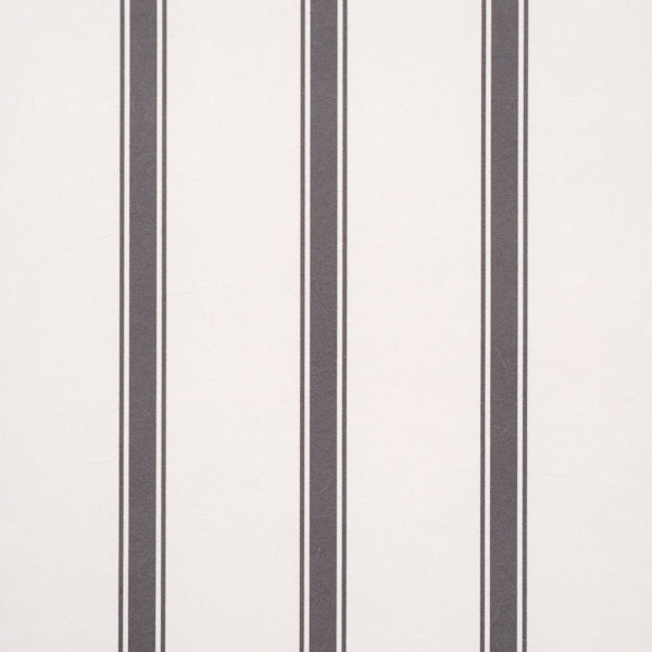 Westerly Stripe Wallpaper in charcoal color - pattern number 5018166 - by Schumacher in the Stripe Wallcovering Collection collection