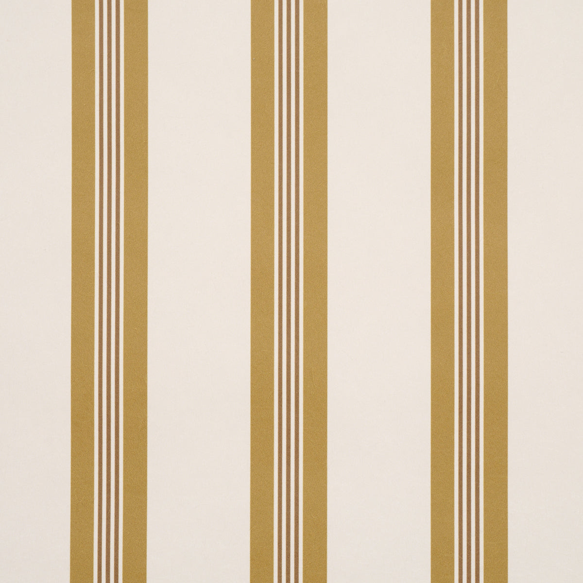 Chatham Stripe Wallpaper in ochre color - pattern number 5018171 - by Schumacher in the Stripe Wallcovering Collection collection