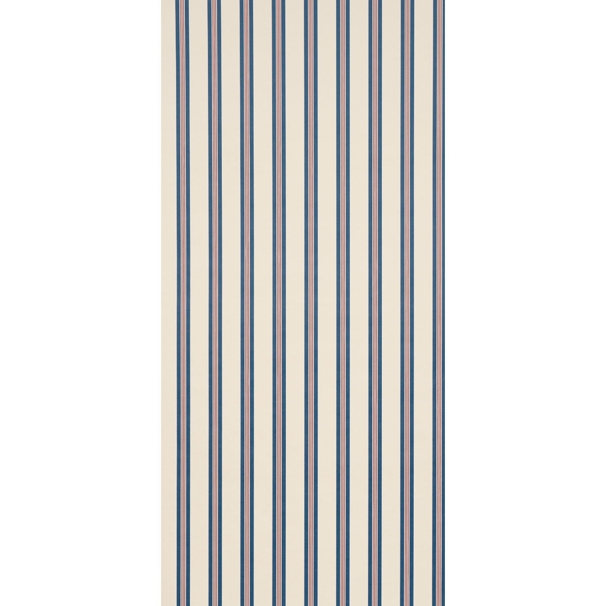 Chatham Stripe Wallpaper in americana color - pattern number 5018177 - by Schumacher in the Stripe Wallcovering Collection collection