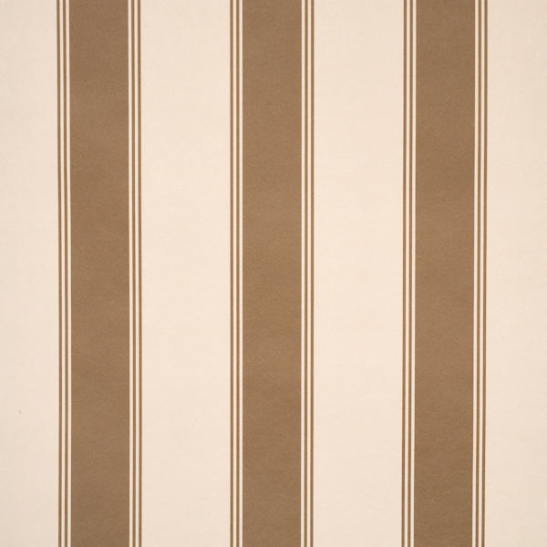 Rafe Stripe Wallpaper in chocolate color - pattern number 5018210 - by Schumacher in the Stripe Wallcovering Collection collection