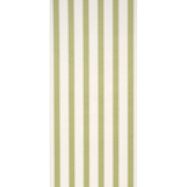 Rafe Stripe Wallpaper in leaf color - pattern number 5018211 - by Schumacher in the Stripe Wallcovering Collection collection