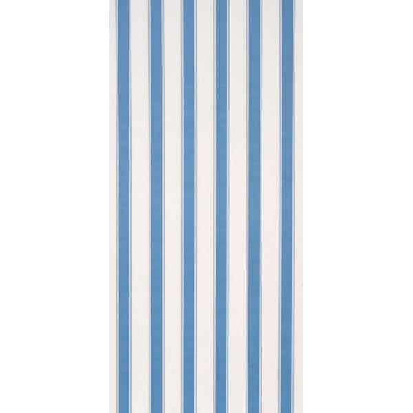 Rafe Stripe Wallpaper in azure color - pattern number 5018214 - by Schumacher in the Stripe Wallcovering Collection collection