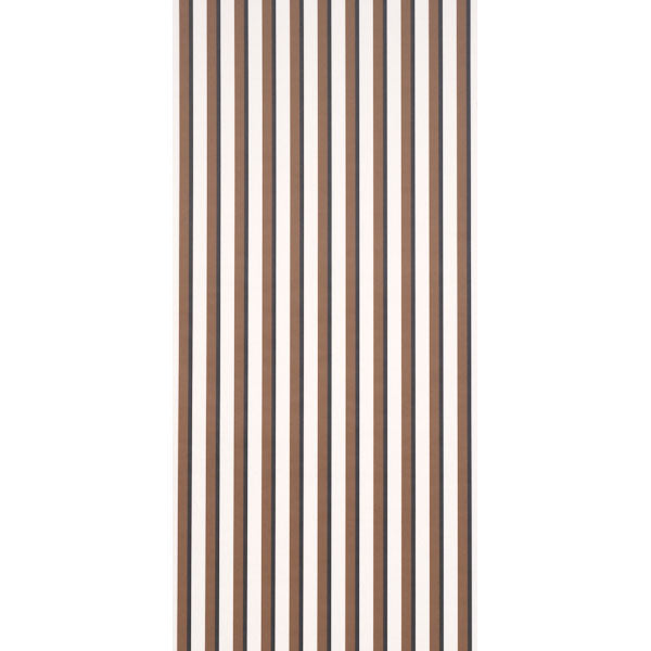 Rigsby Stripe Wallpaper in umber color - pattern number 5018224 - by Schumacher in the Stripe Wallcovering Collection collection