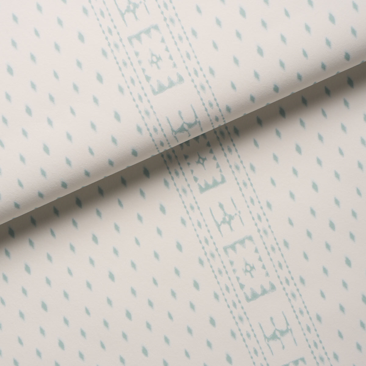 Indah Batik Wallpaper in Aqua color - pattern number 5018242 - by Schumacher in the Bohemia collection