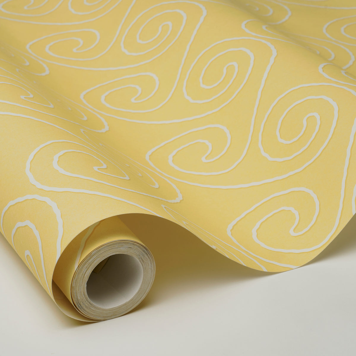 Fortuna Wallpaper in light yellow color - pattern number 5018361 - by Schumacher in the Backdrop I collection