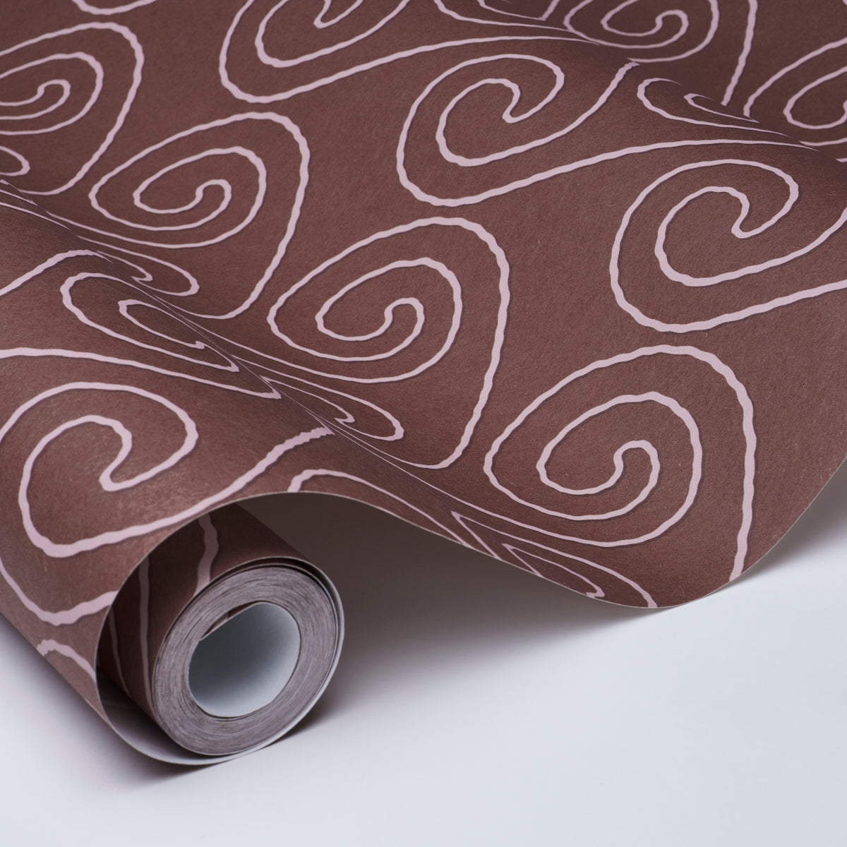 Fortuna Wallpaper in plum color - pattern number 5018362 - by Schumacher in the Backdrop I collection