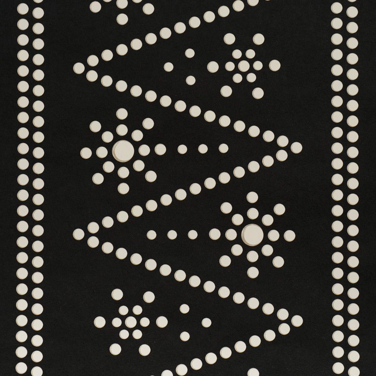 The Pearlies Wallpaper in black color - pattern number 5018373 - by Schumacher in the Backdrop I collection