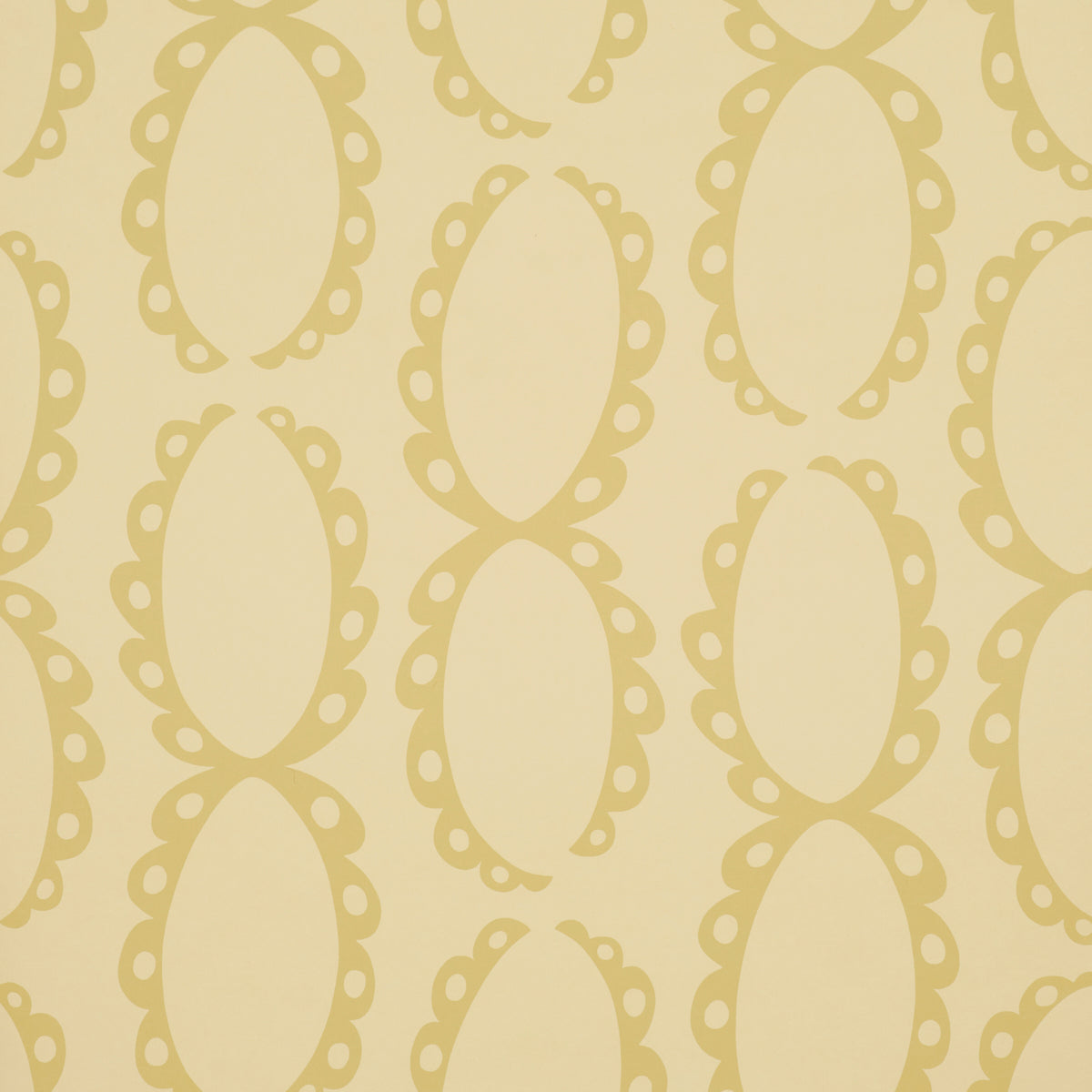 The Saints Wallpaper in soft gold color - pattern number 5018381 - by Schumacher in the Backdrop I collection