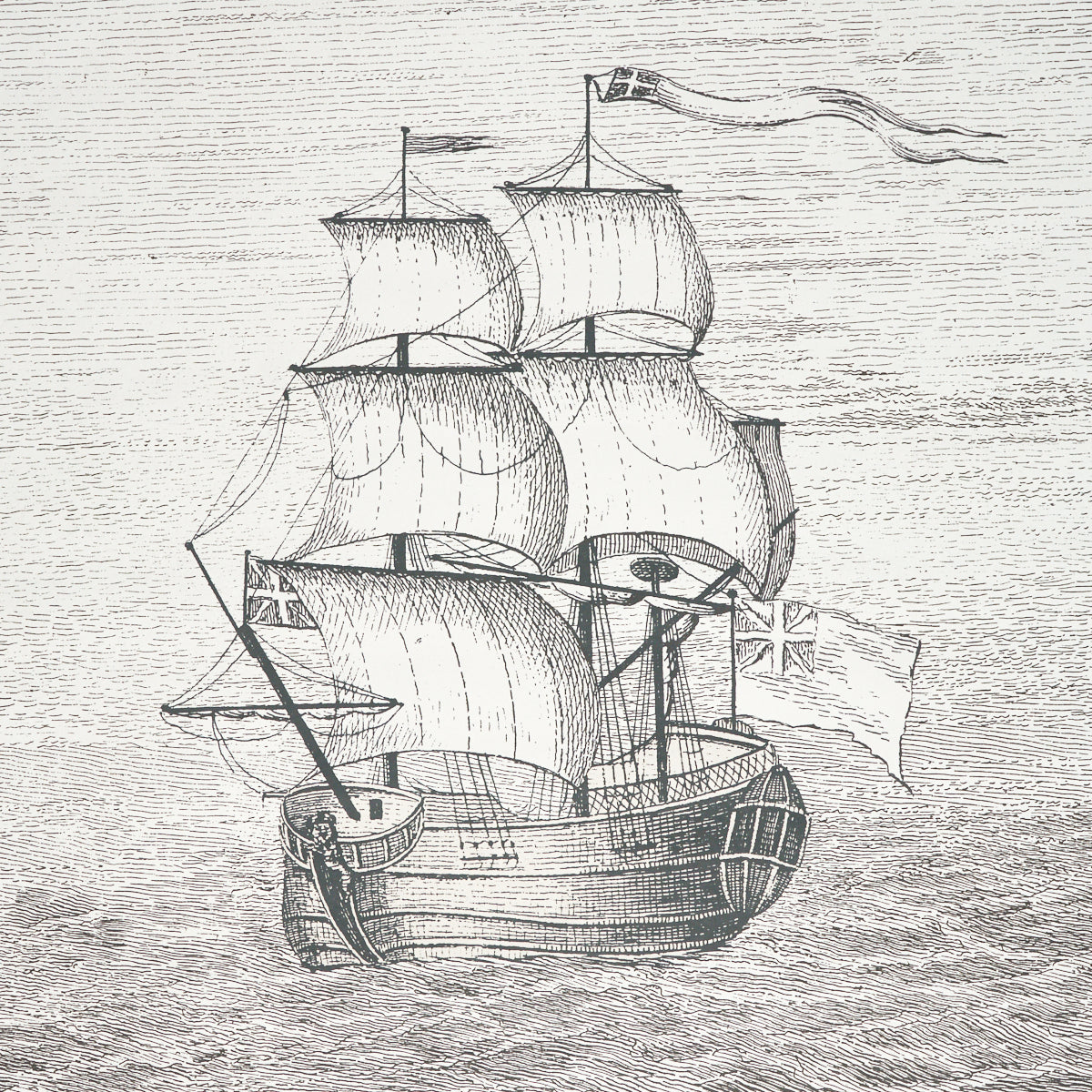 Philadelphia Harbor Panel Wallpaper in Black color - pattern number 5018390 - by Schumacher in the American Heritage collection