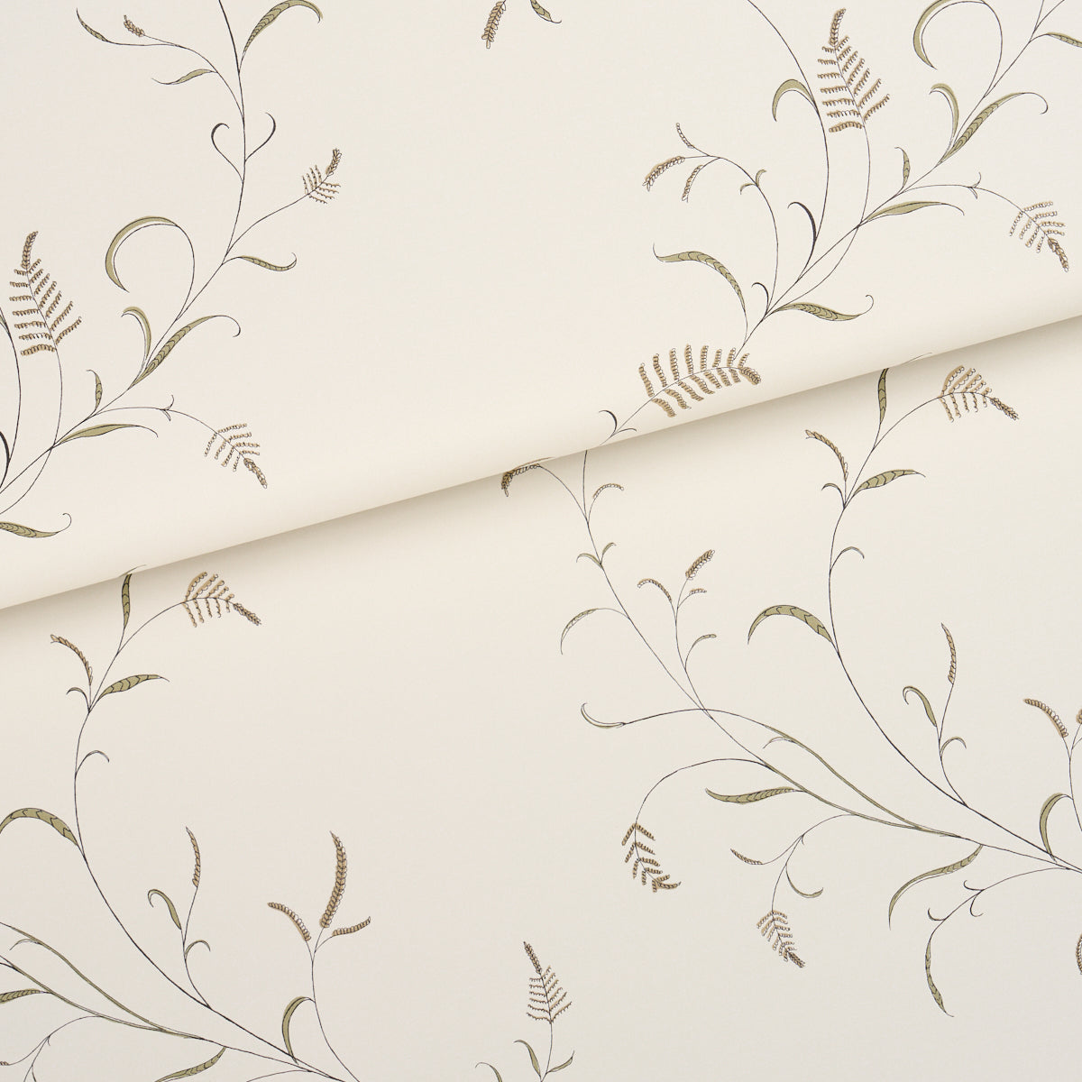 Winding Wheat Wallpaper in Neutral color - pattern number 5018430 - by Schumacher in the American Heritage collection