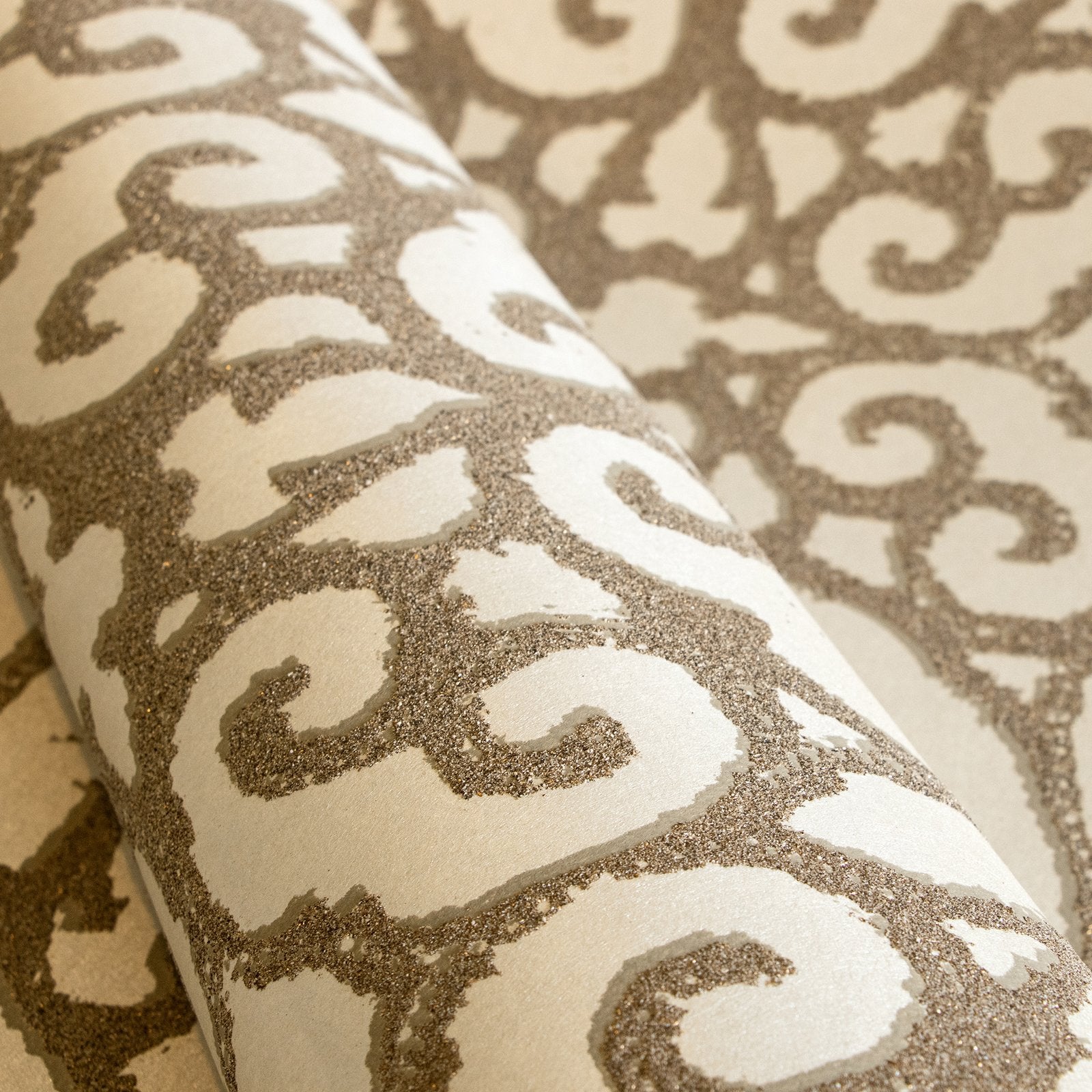 Pluto Sand Beige wallpaper in beige color - pattern number GH51207-23 - by Galerie in the Universe collection