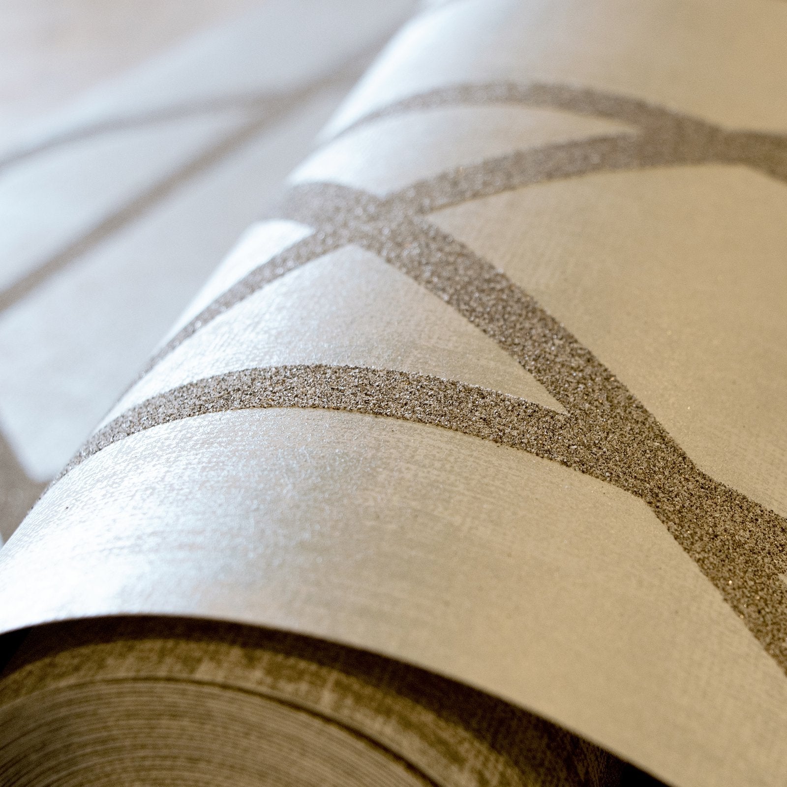 Saturn Sand Beige wallpaper in beige color - pattern number GH51212-23 - by Galerie in the Universe collection