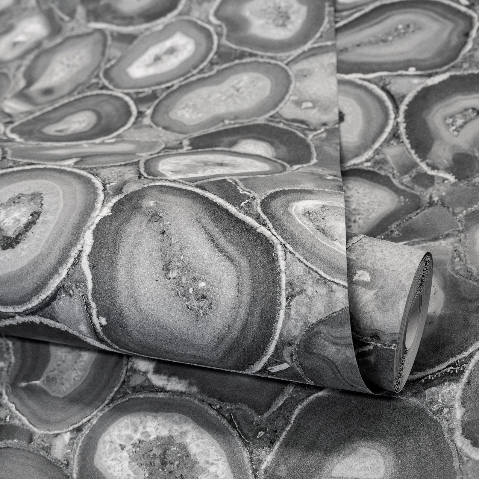 Agate wallpaper in silver grey color - pattern number GH51220-23 - by Galerie in the Pepper collection
