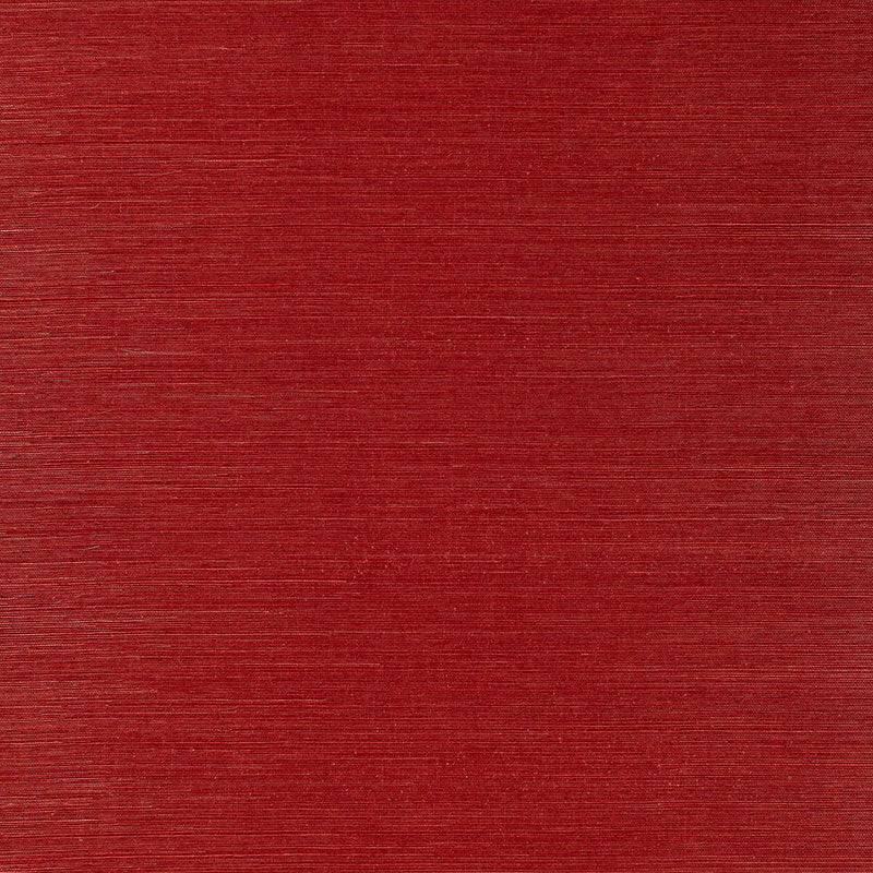 Osan Sisal wallpaper in red color - pattern number 529632 - by Schumacher in the Essential Wallcoverings Sisals collection