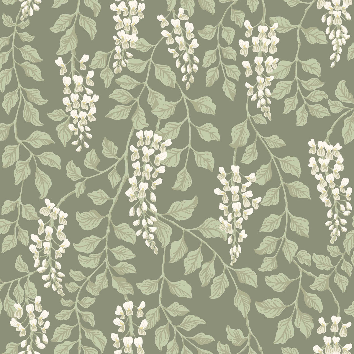 Blaregn wallpaper in sage color - pattern number 5710 - by Schumacher in the Borastapeter collection