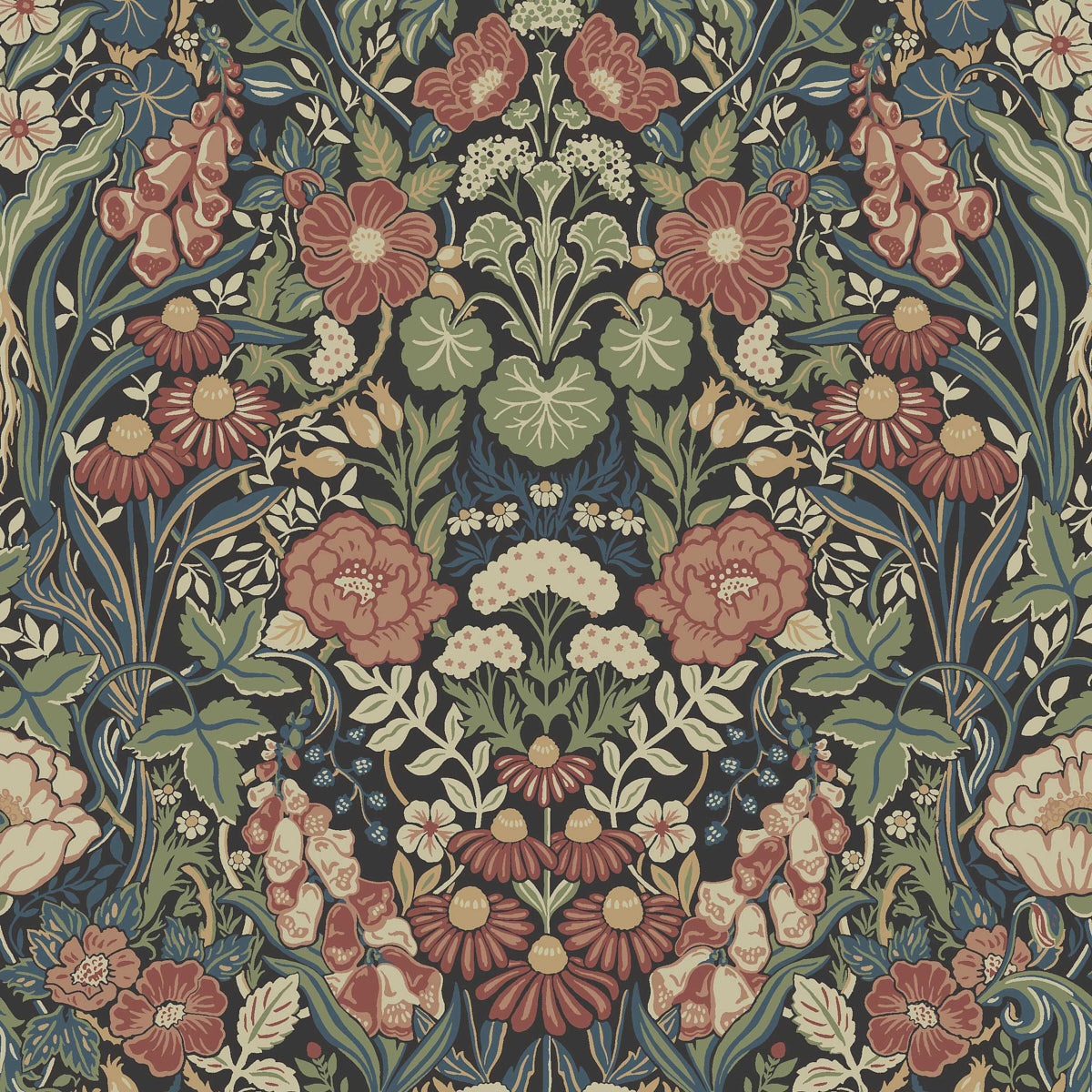 Ortagard fabric in multi color - pattern number 5722 - by Schumacher in the Borastapeter collection