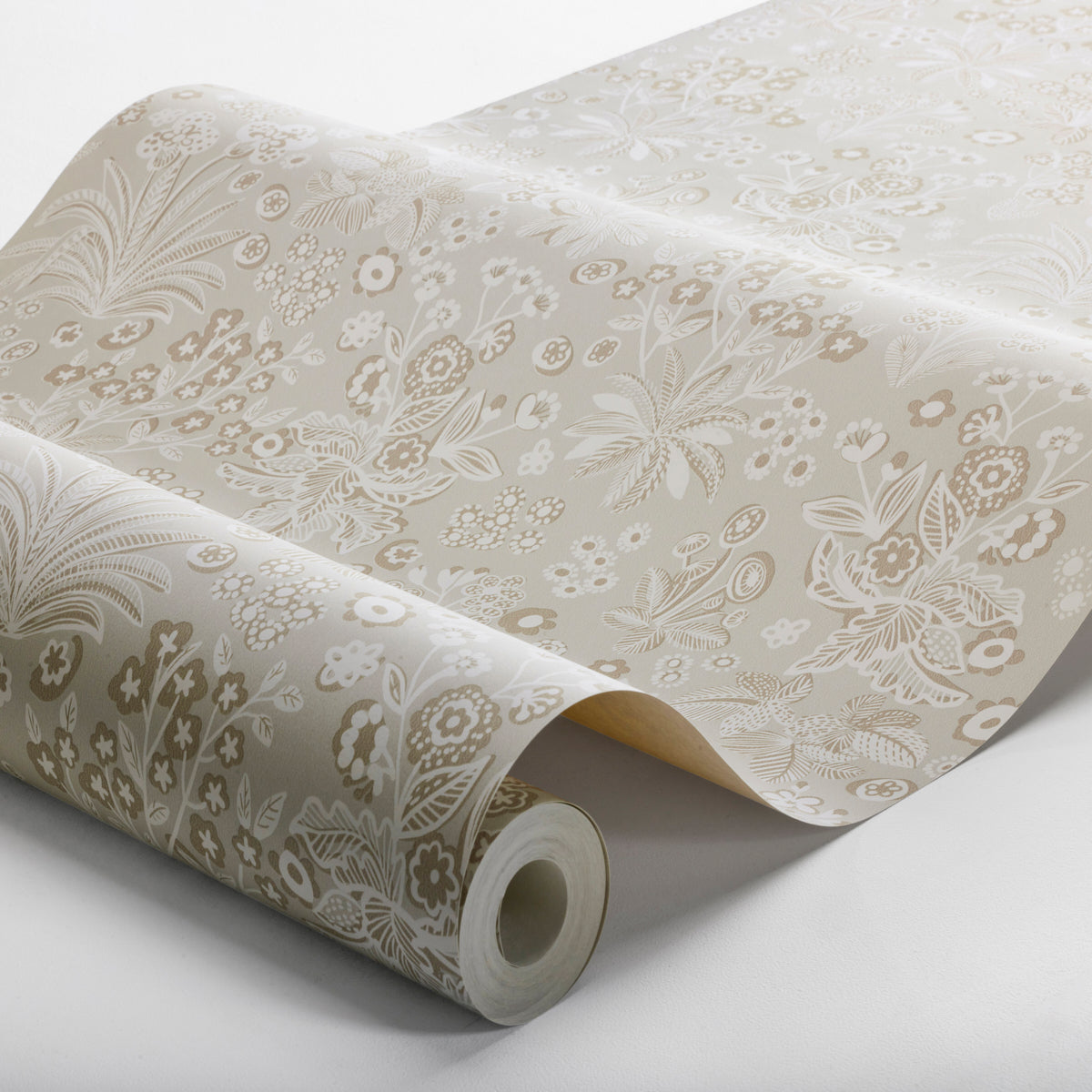 Tuva Wallpaper in stone color - pattern number 5827 - by Schumacher in the Borastapeter collection