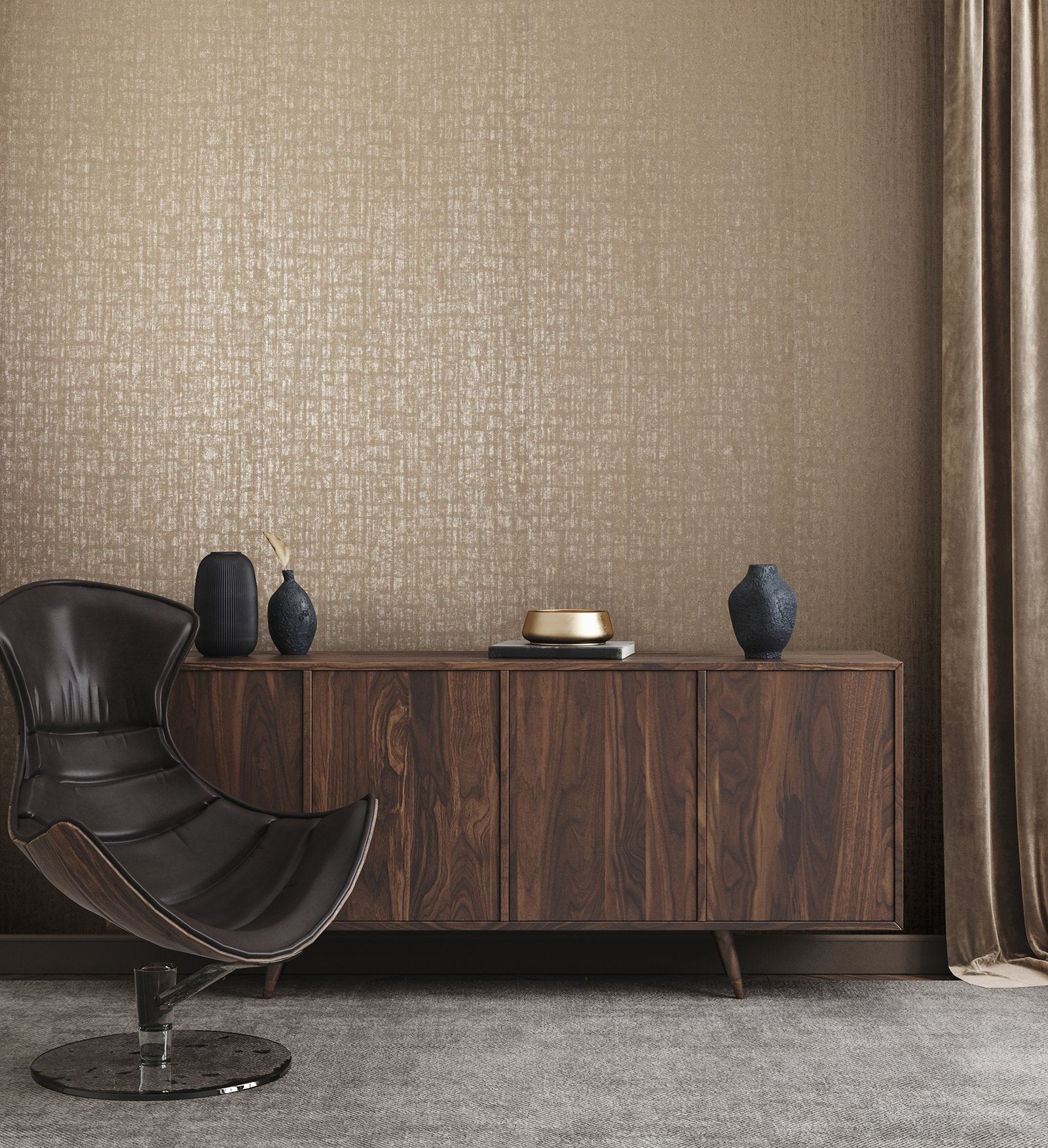 Zeus wallpaper in beige color - pattern number 64281 - by Galerie in the Adonea collection
