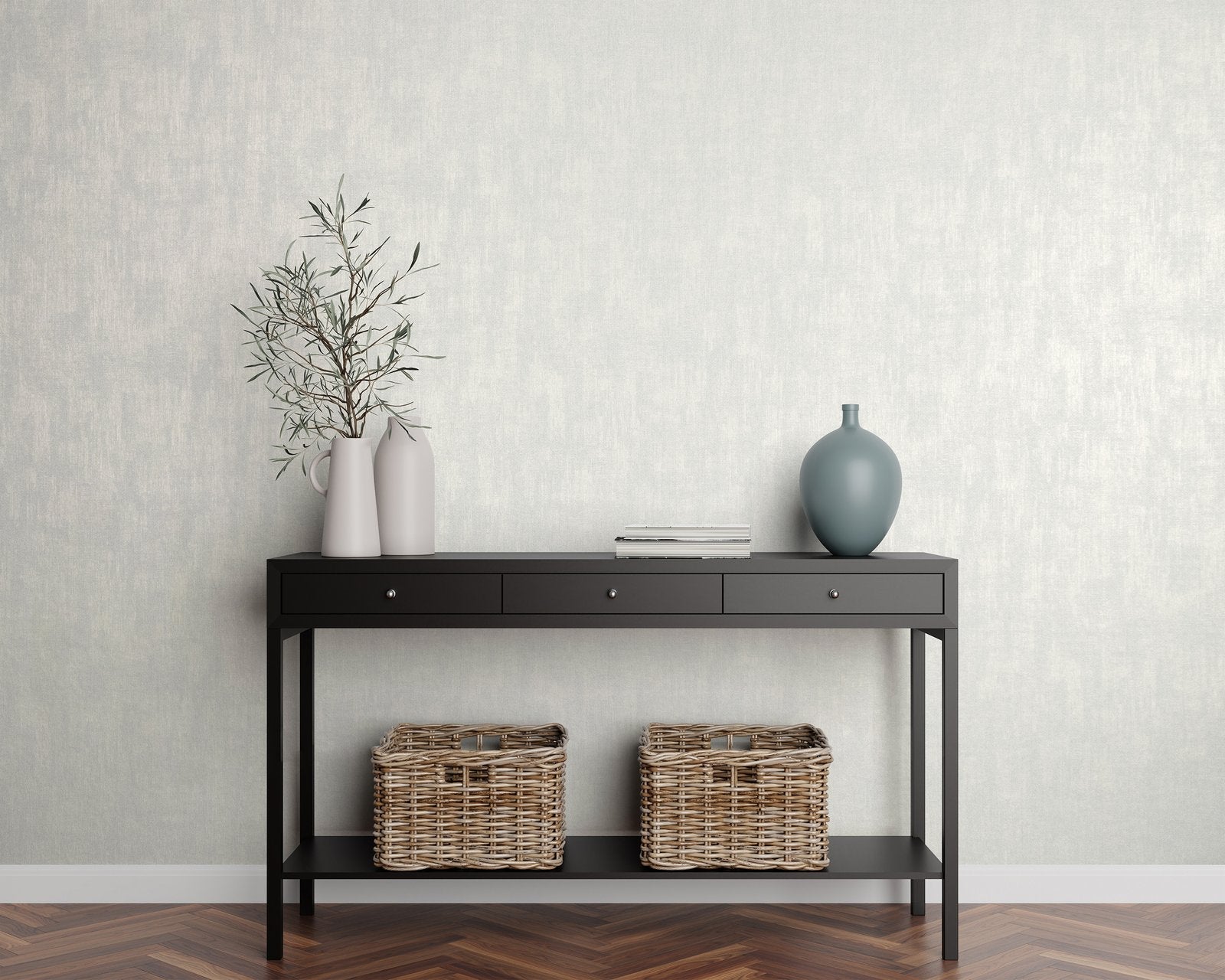 Merkur Pearl White wallpaper in white color - pattern number GH64620-23 - by Galerie in the Universe collection