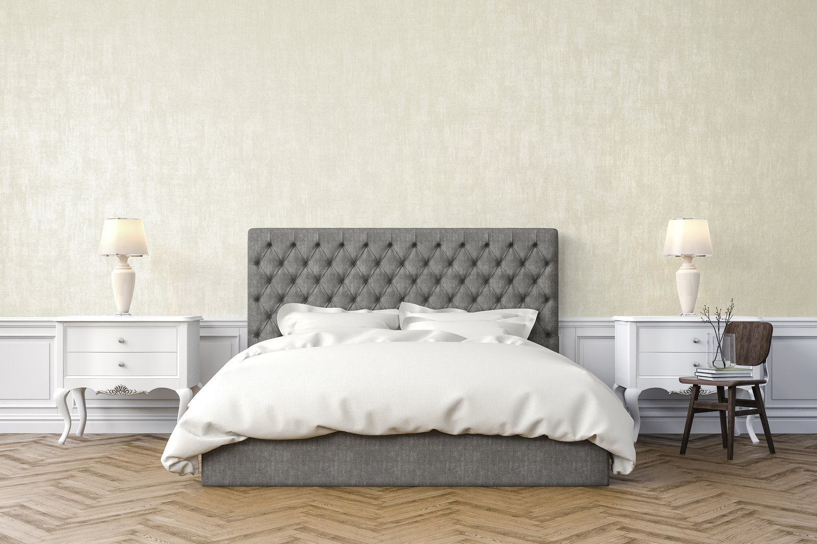 Merkur Oat Beige wallpaper in beige color - pattern number GH64621-23 - by Galerie in the Universe collection