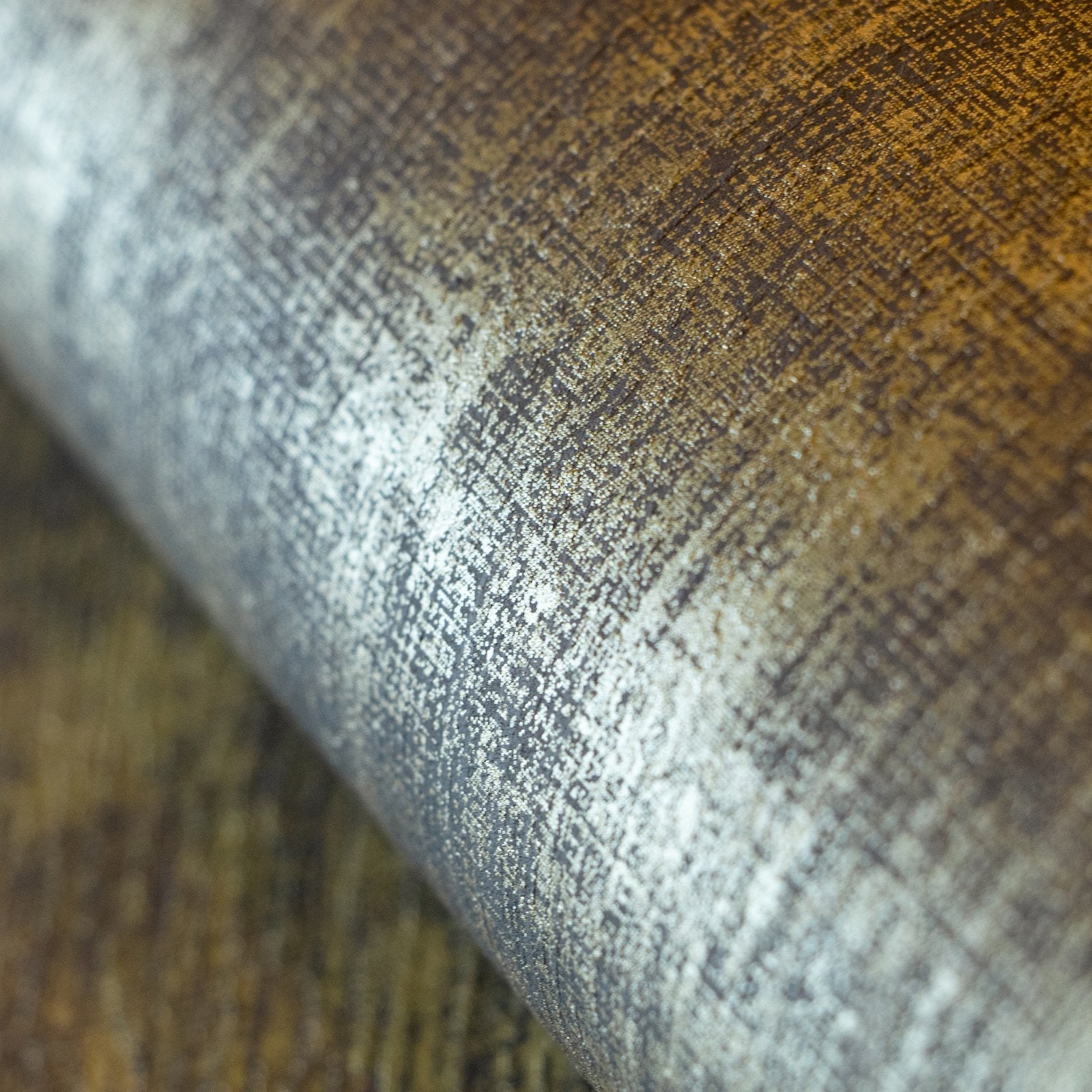 Merkur Umber Brown wallpaper in gold color - pattern number GH64625-23 - by Galerie in the Universe collection