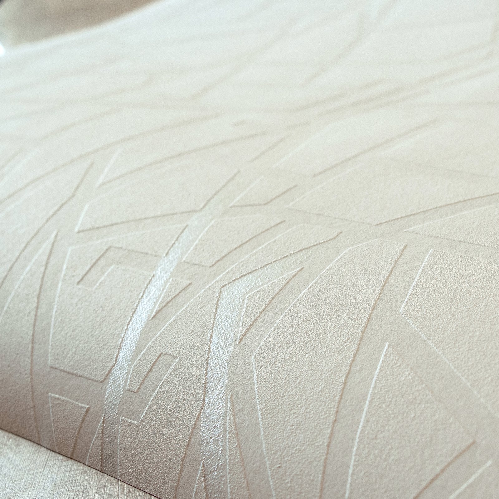 Connection Linen White wallpaper in cream color - pattern number GH64639-23 - by Galerie in the Slow Living collection