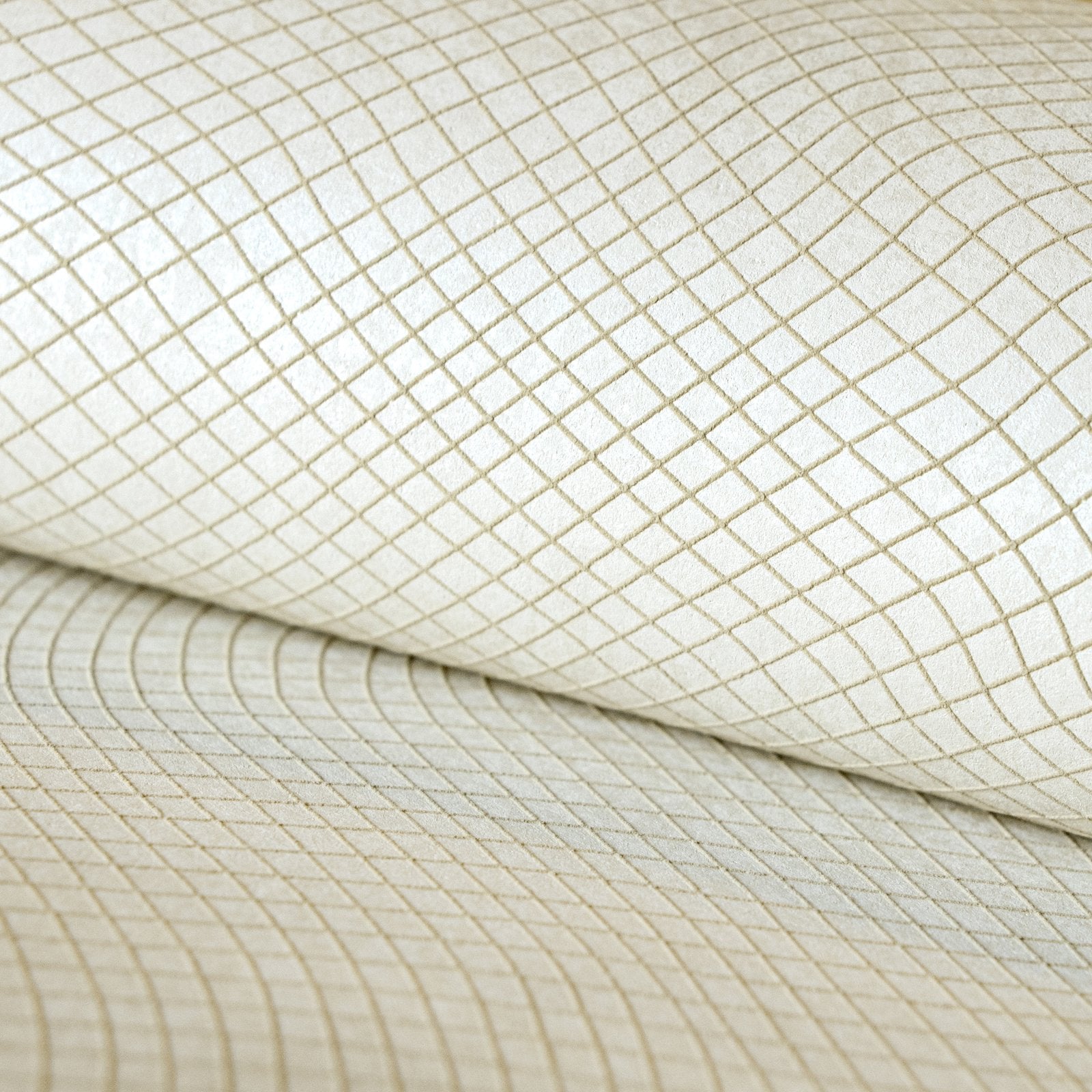 Spirit Linen White wallpaper in cream color - pattern number GH64645-23 - by Galerie in the Slow Living collection