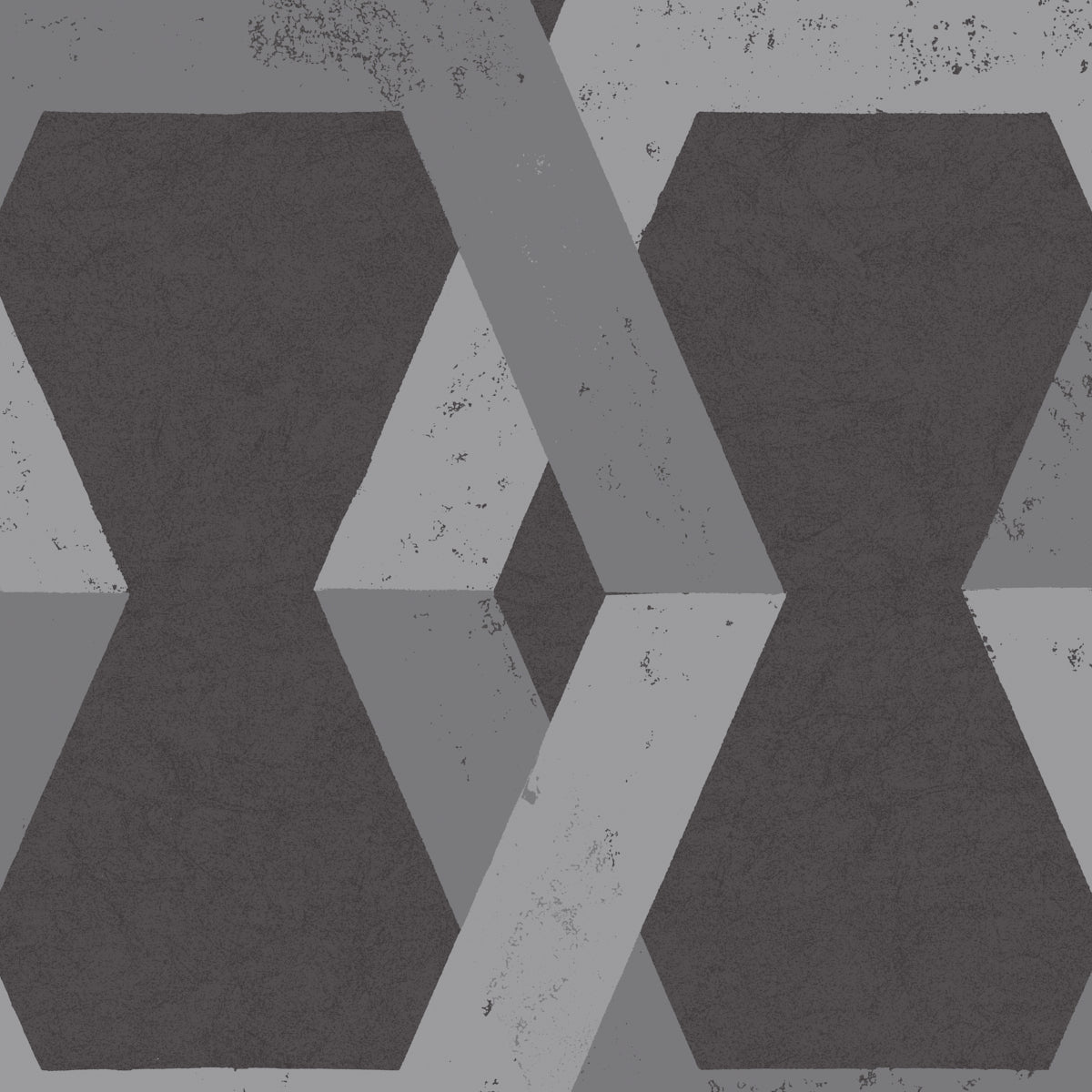 Tribe wallpaper in pewter color - pattern number 6475 - by Schumacher in the Borastapeter collection