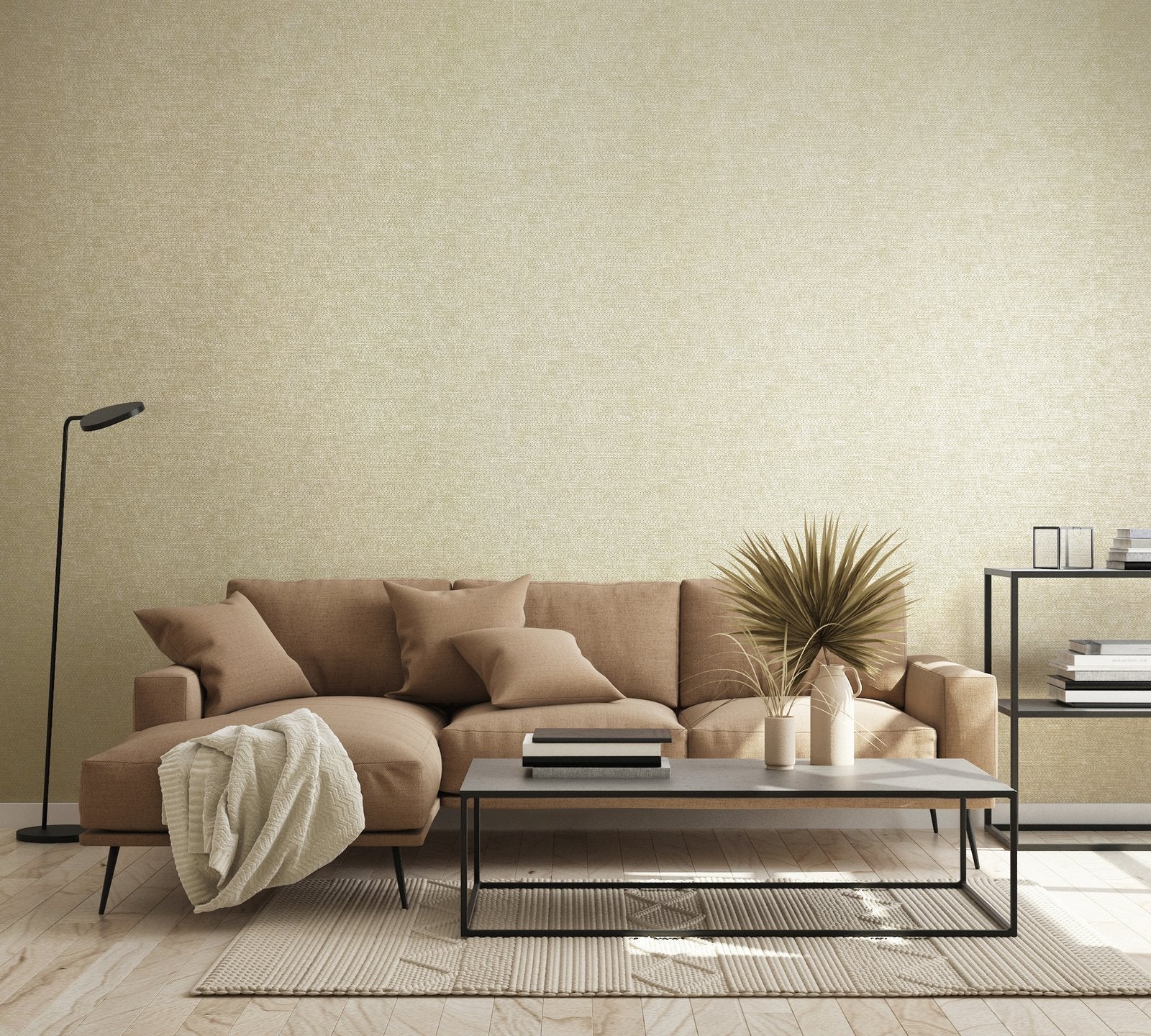 Haga / Vignette Stripe wallpaper in cream color - pattern number GH64868-23 - by Galerie in the Urban Classics collection