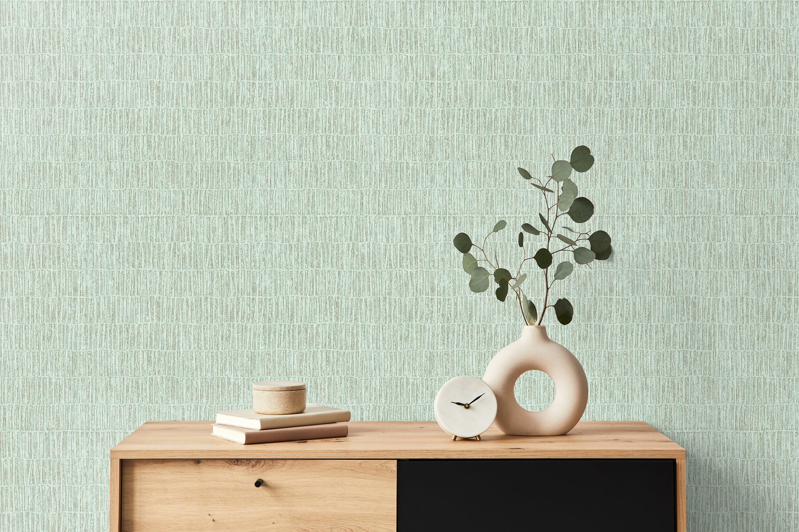 Bamboo wallpaper in blue color - pattern number GH65025-23 - by Galerie in the Feel collection