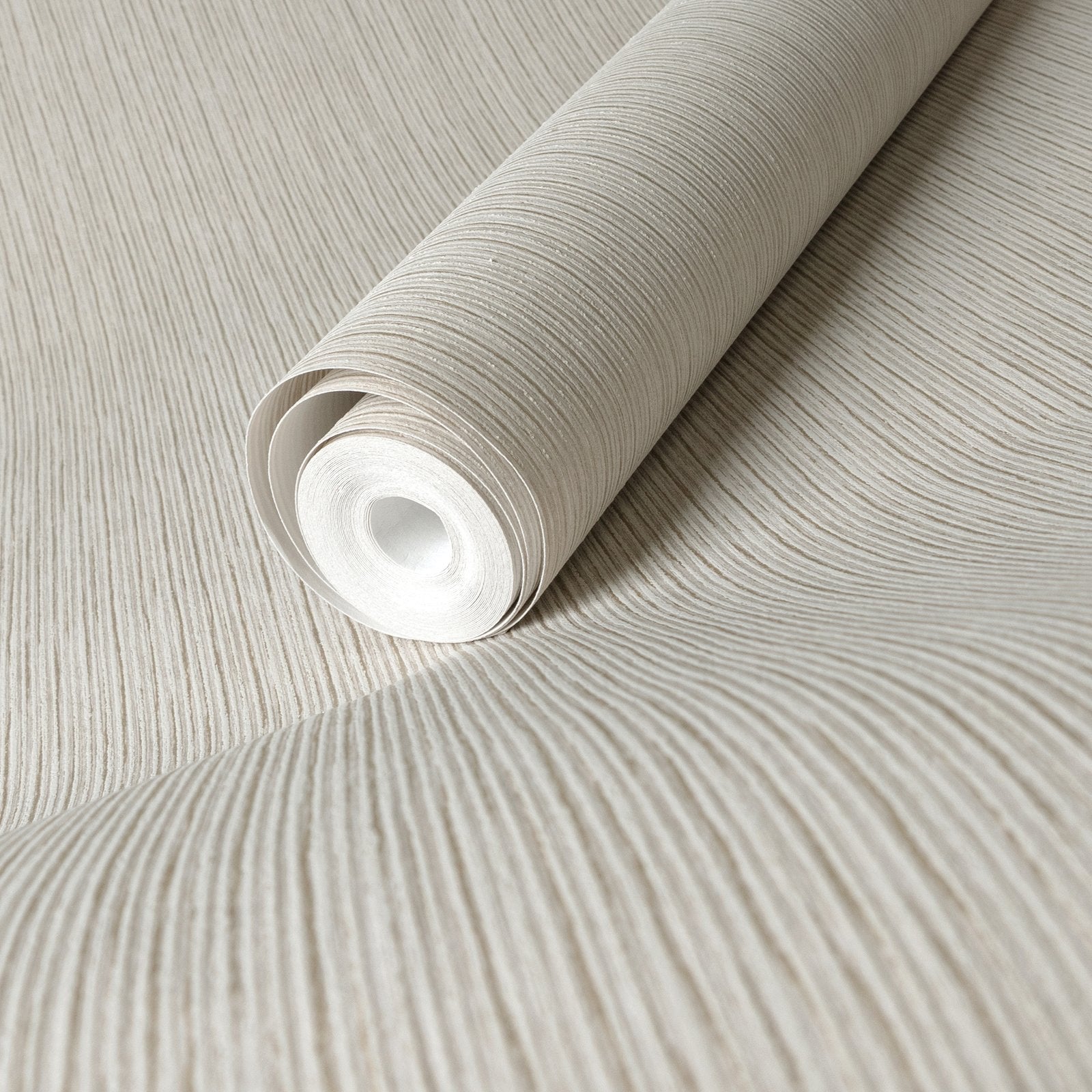 Curtain wallpaper in beige color - pattern number GH65049-23 - by Galerie in the Feel collection