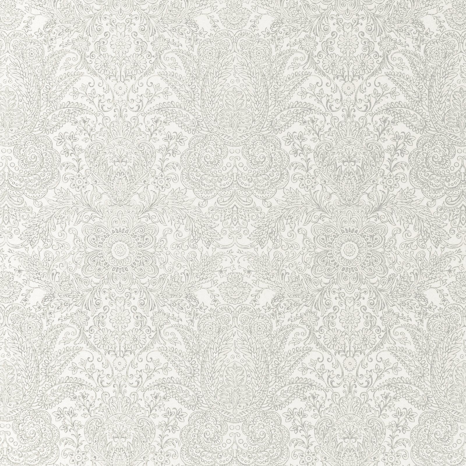 Brocade wallpaper in white color - pattern number GH65184-23 - by Galerie in the Precious collection