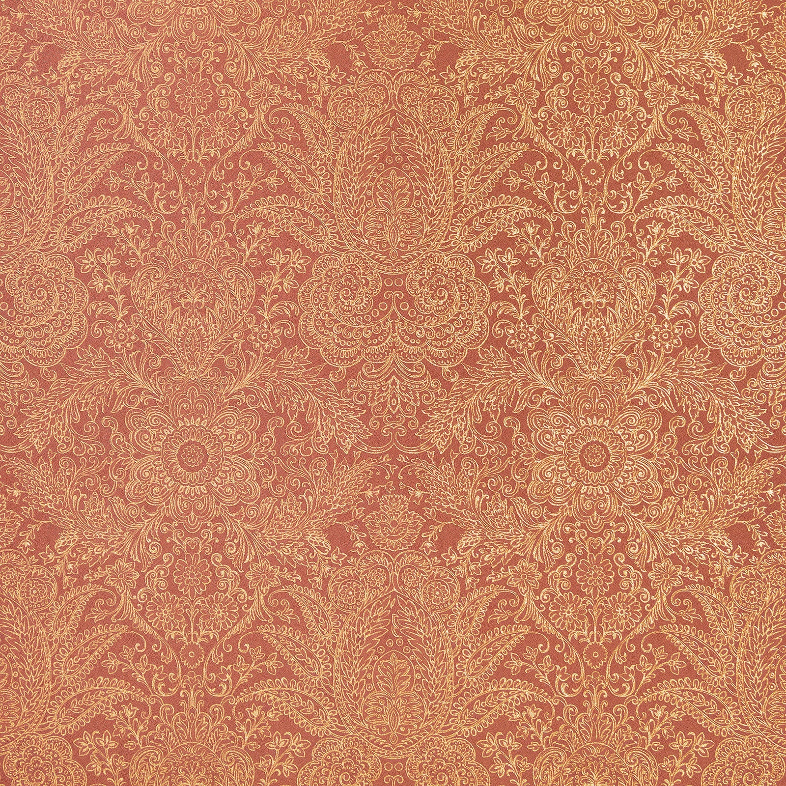 Brocade wallpaper in red color - pattern number GH65189-23 - by Galerie in the Precious collection