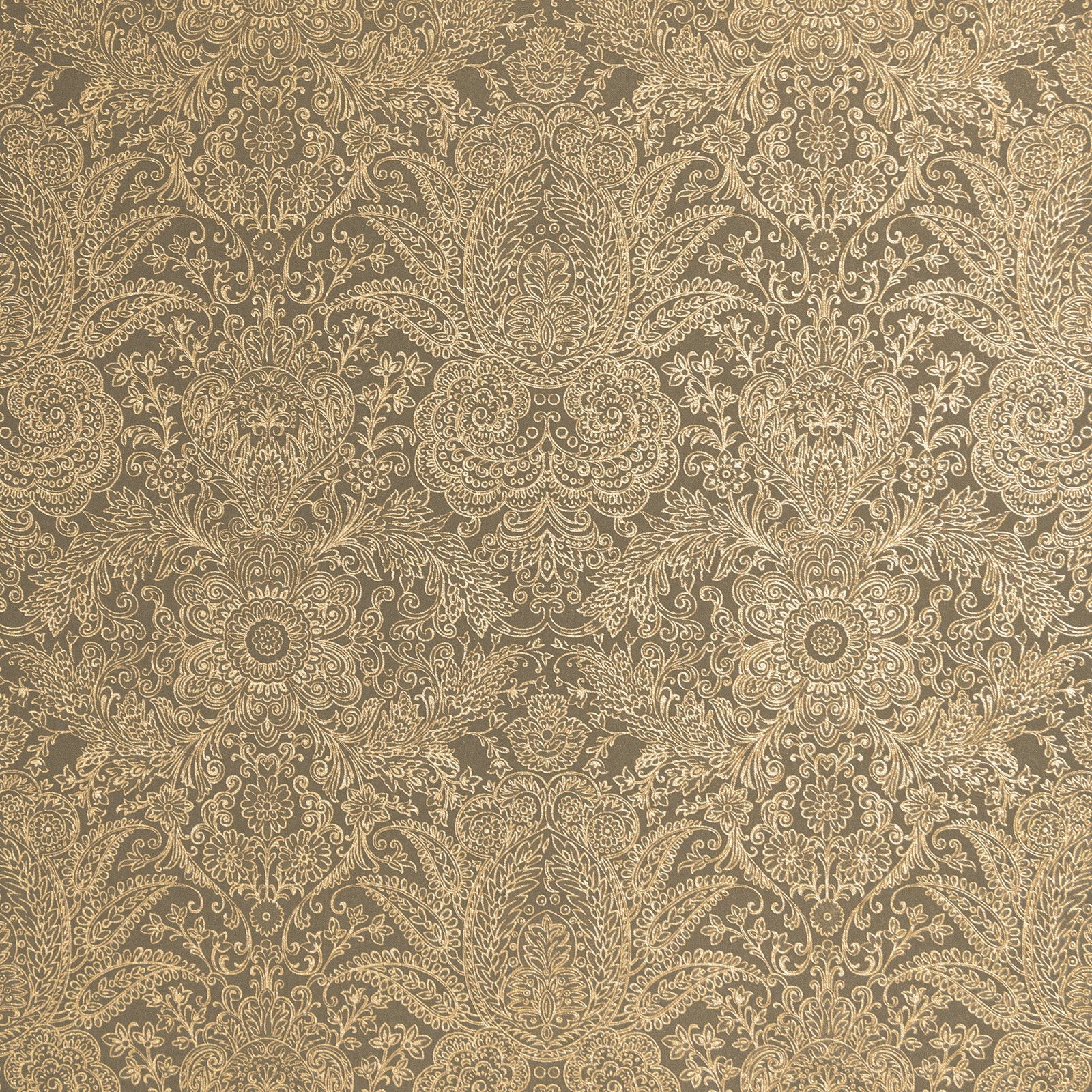 Brocade wallpaper in bronze brown color - pattern number GH65190-23 - by Galerie in the Precious collection