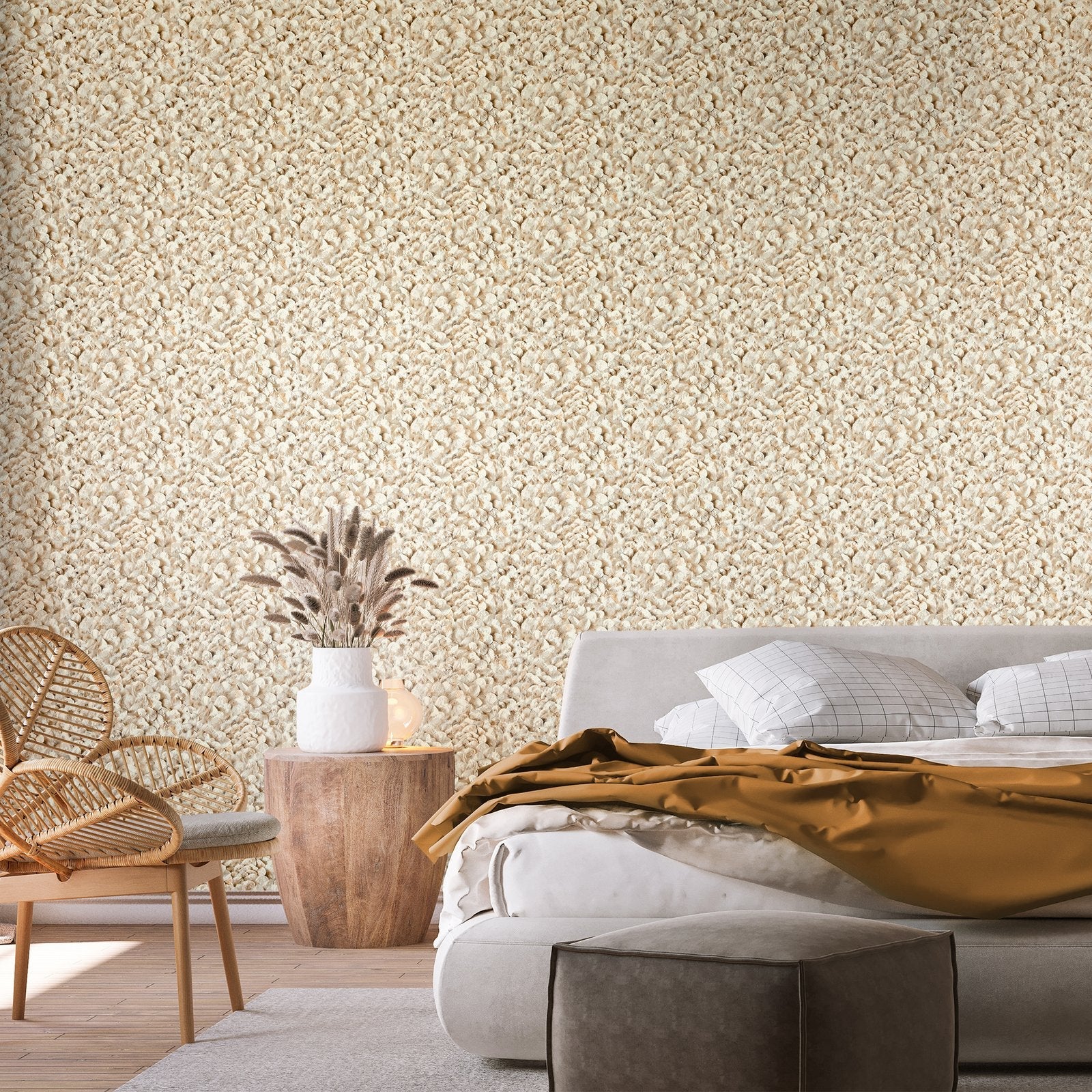 Arco wallpaper in orange color - pattern number GH65308-23 - by Galerie in the Salt collection